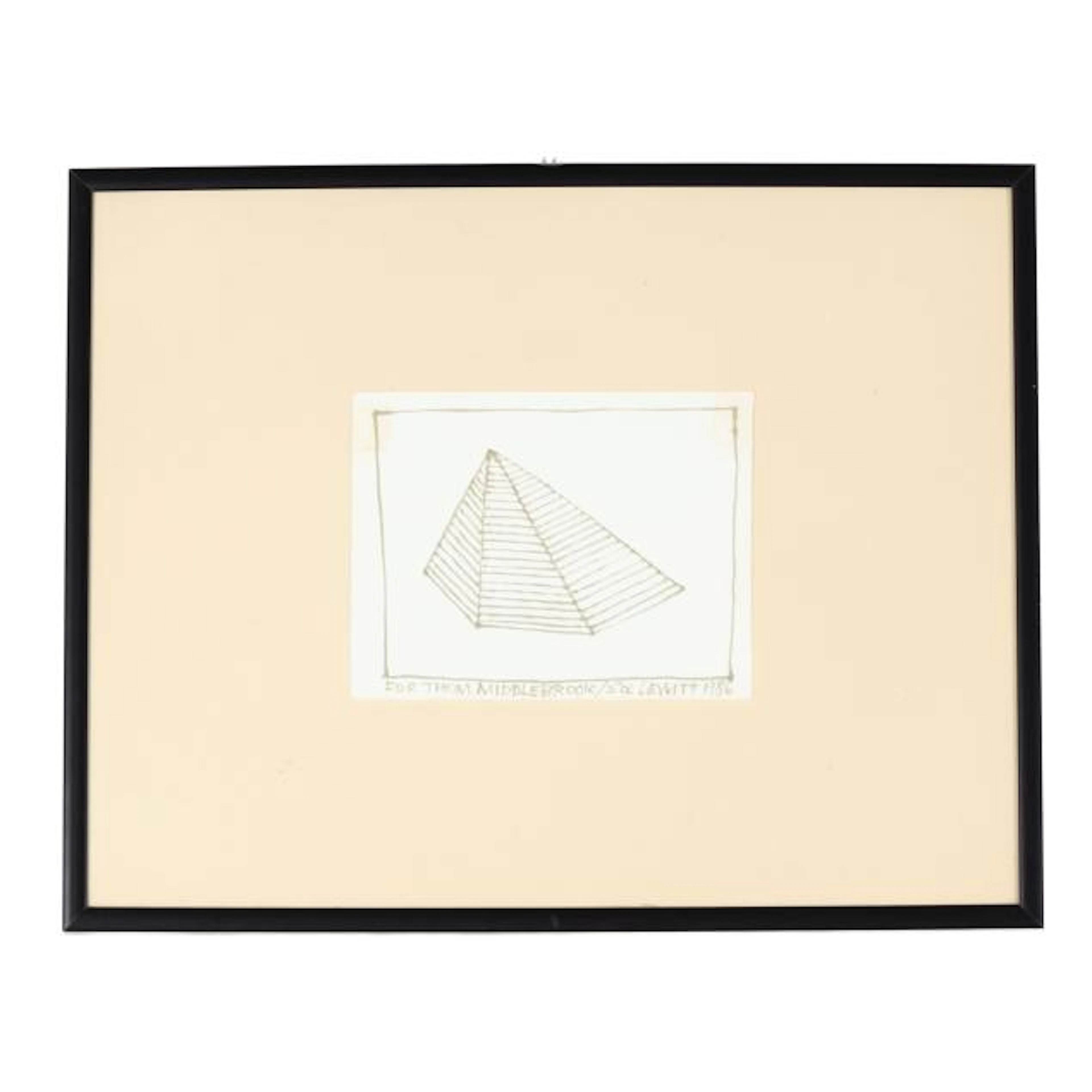 Sol LeWitt (American, 1928-2007), Pyramid Drawing
