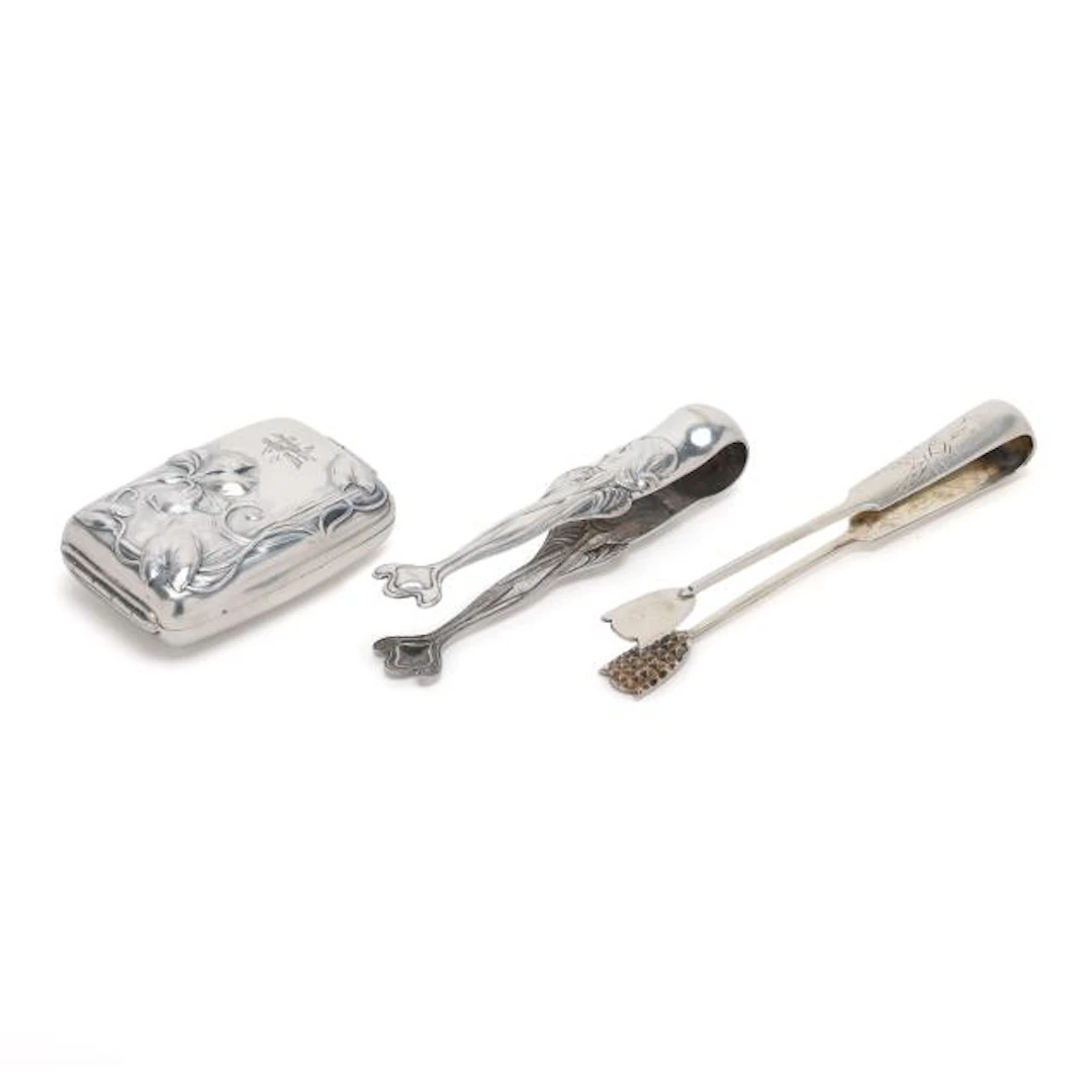 Three Continental Silver Accessories