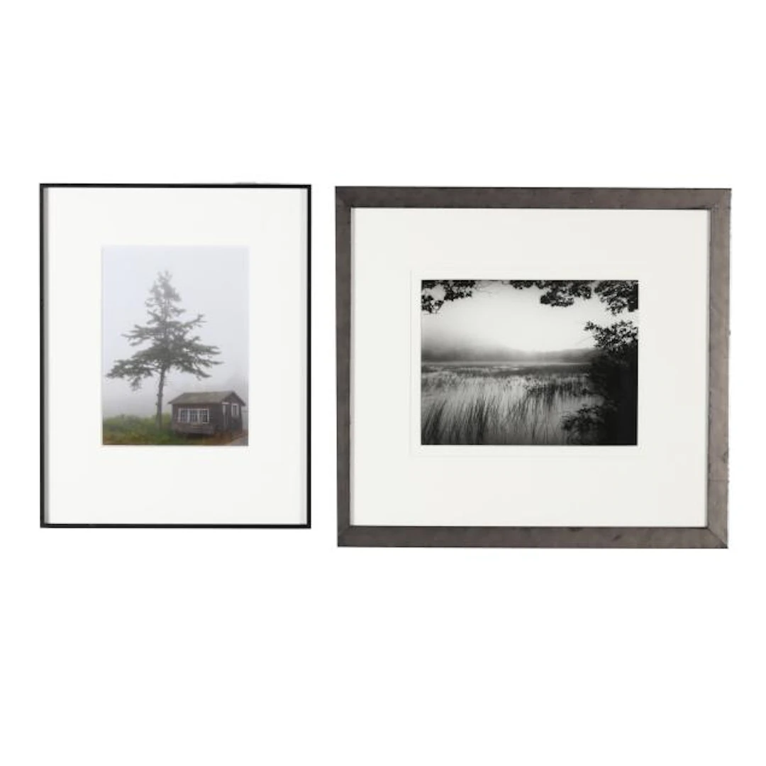 Clifford Allen Wheeler (American, 1953-2022), Two Framed Photographs of Maine