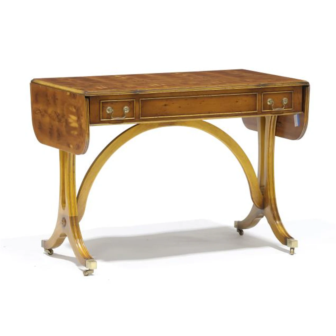 Bevan Funnel, Regency Style Yew Wood Game / Sofa Table