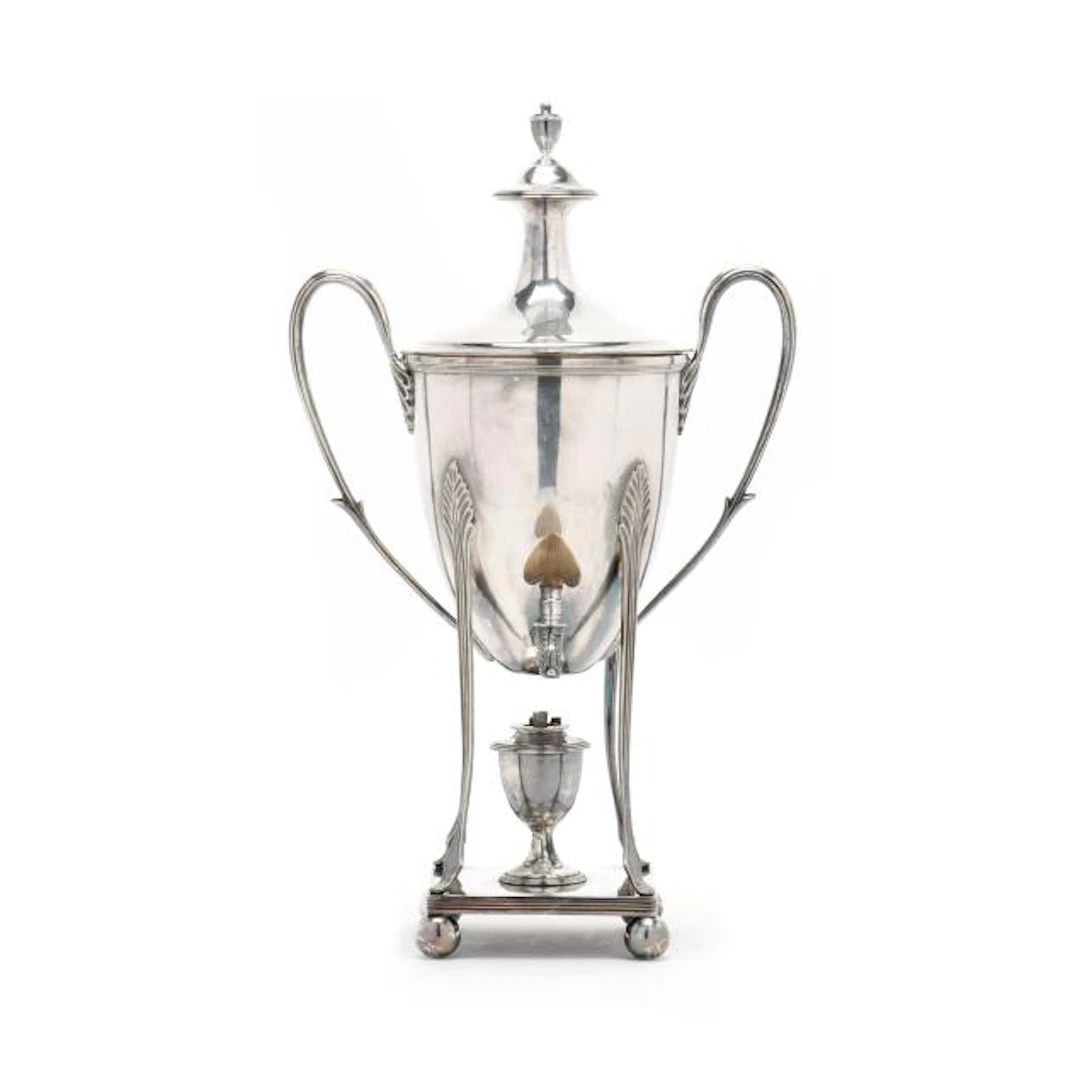 English Silver-Plated Hot Water Urn