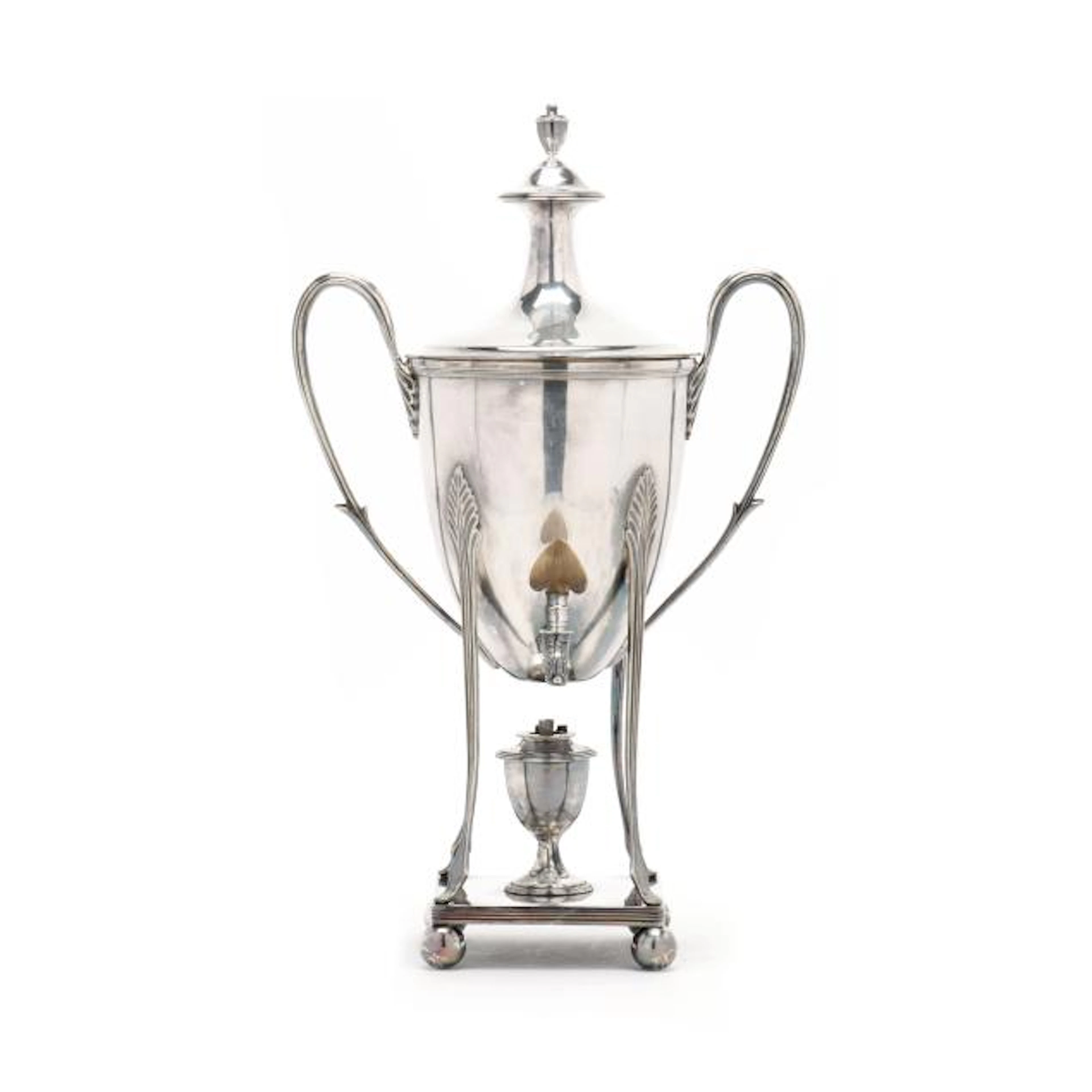 English Silver-Plated Hot Water Urn