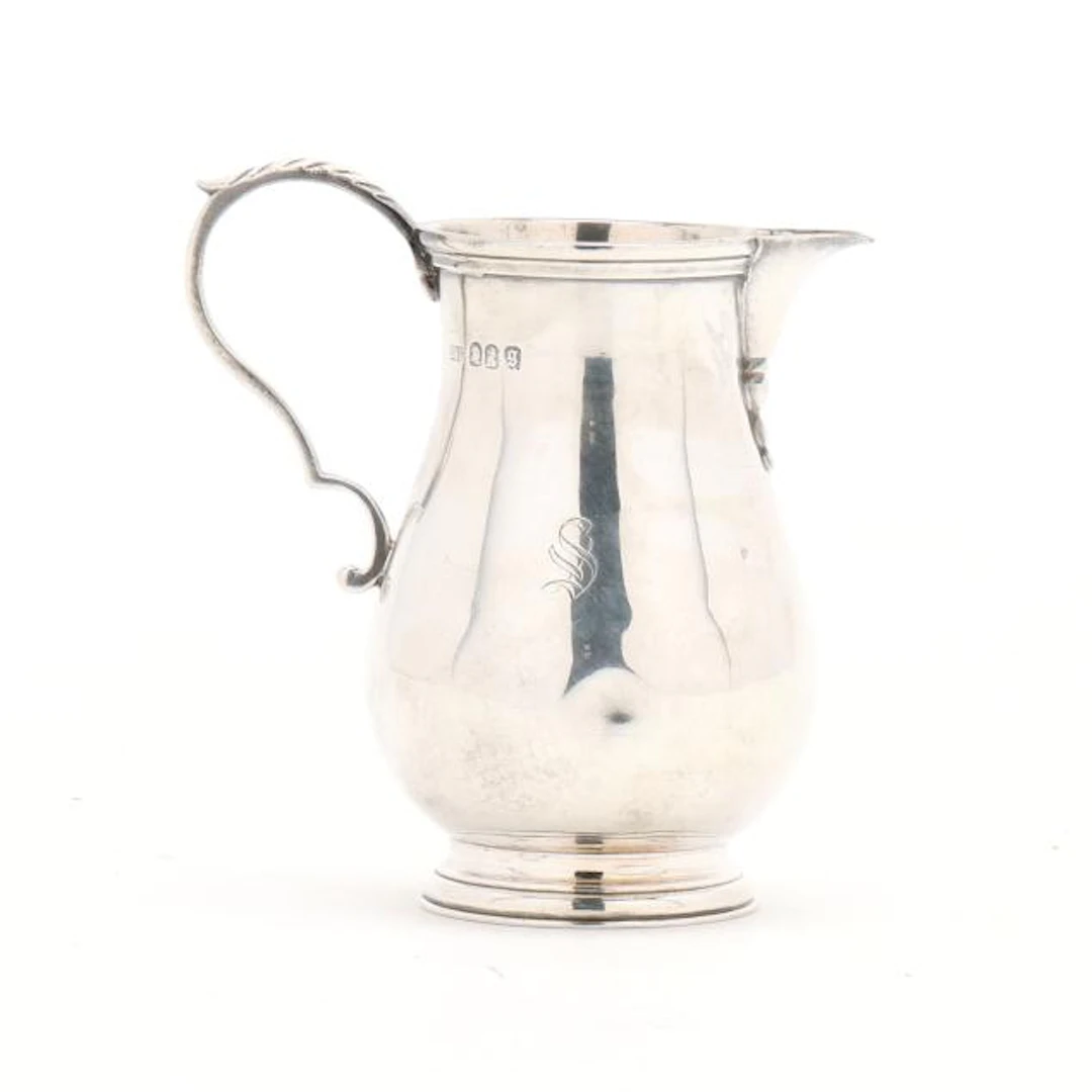 George V Silver Warm Milk Jug, Mark of Crichton Brothers