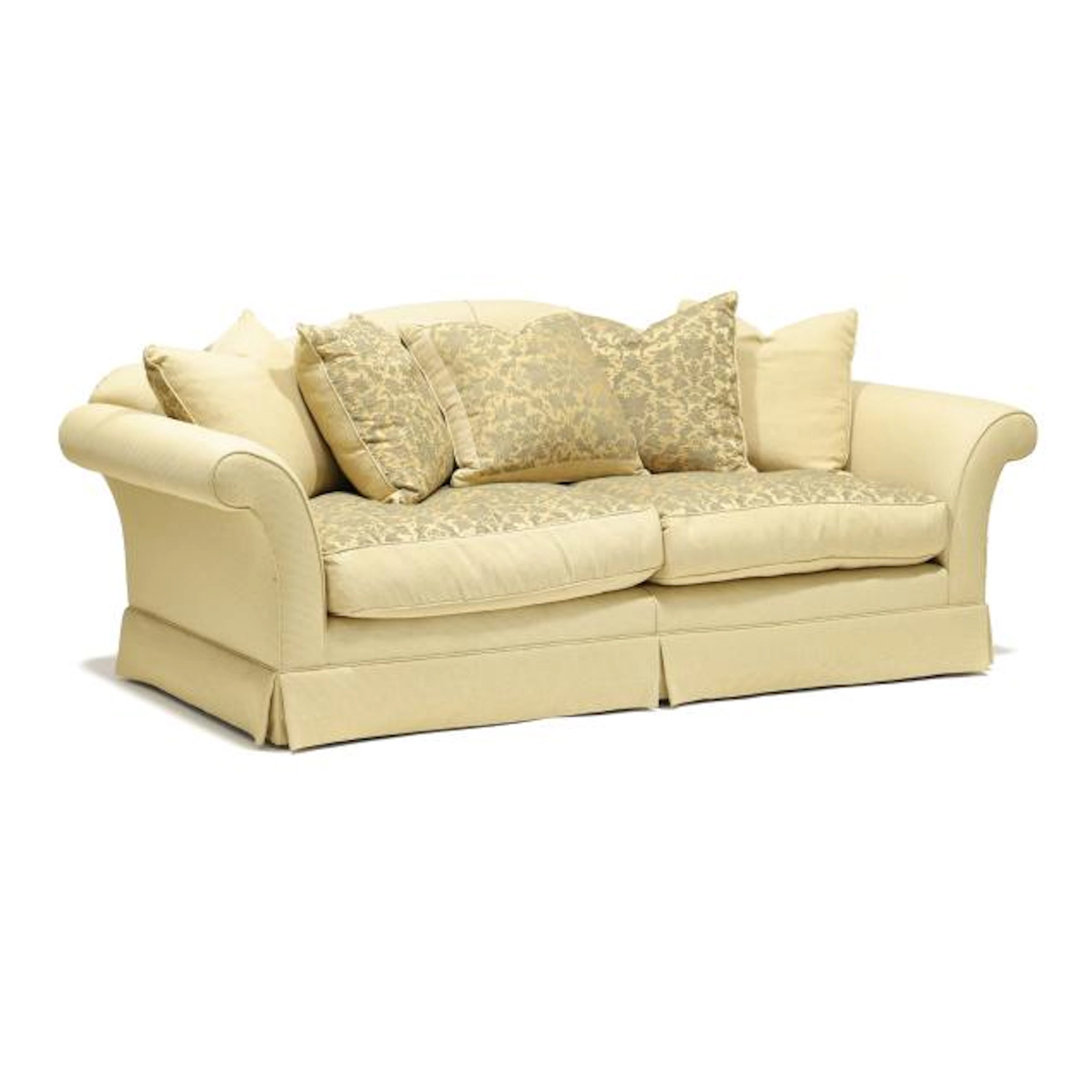 JM Paquet, Yellow Deep Plush Sofa