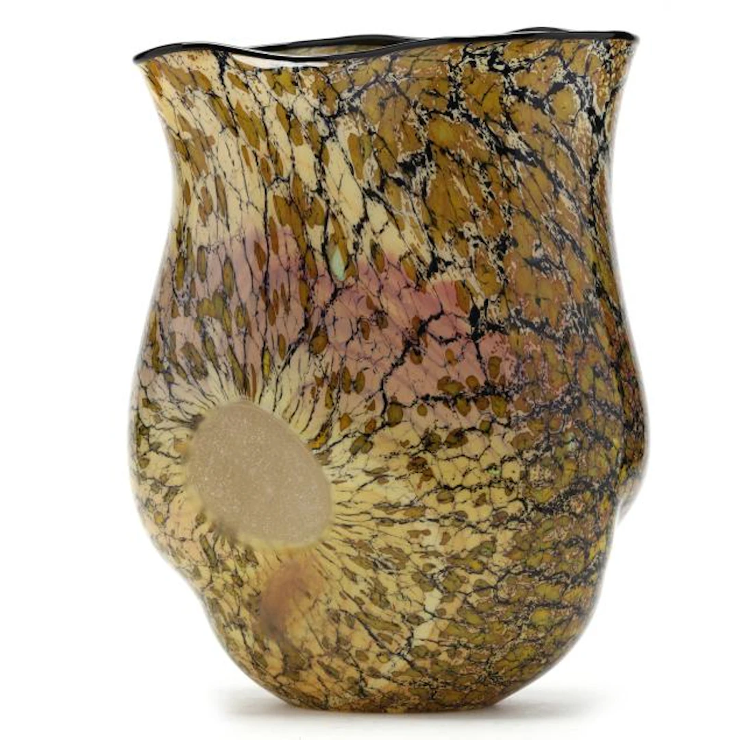 Large Signed Murano Art Glass Vase