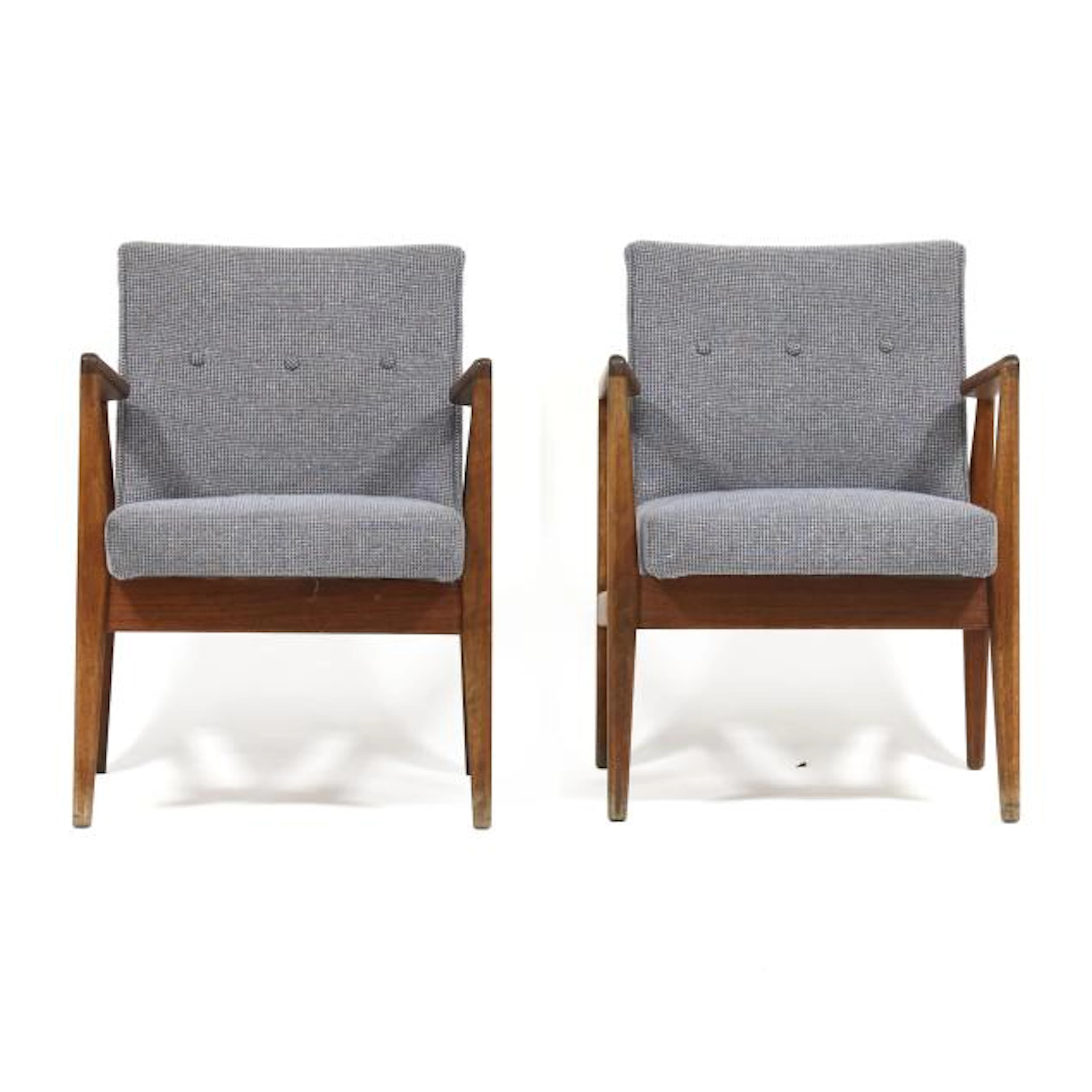 Attributed Jens Risom (Danish, 1916-2016), Pair of Mid-Century Armchairs