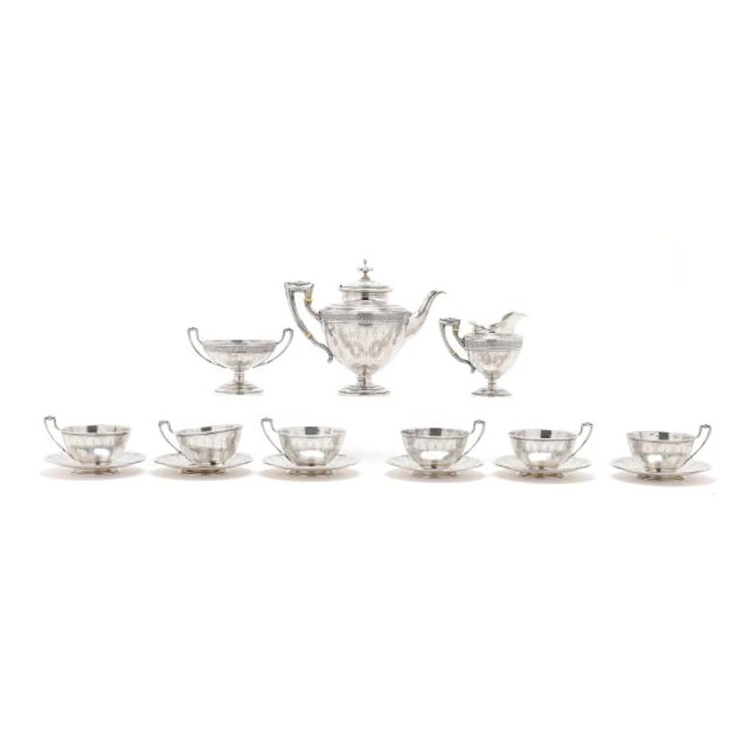 Austro-Hungarian Silver Tea Service, Mark of Vincenz Czokally