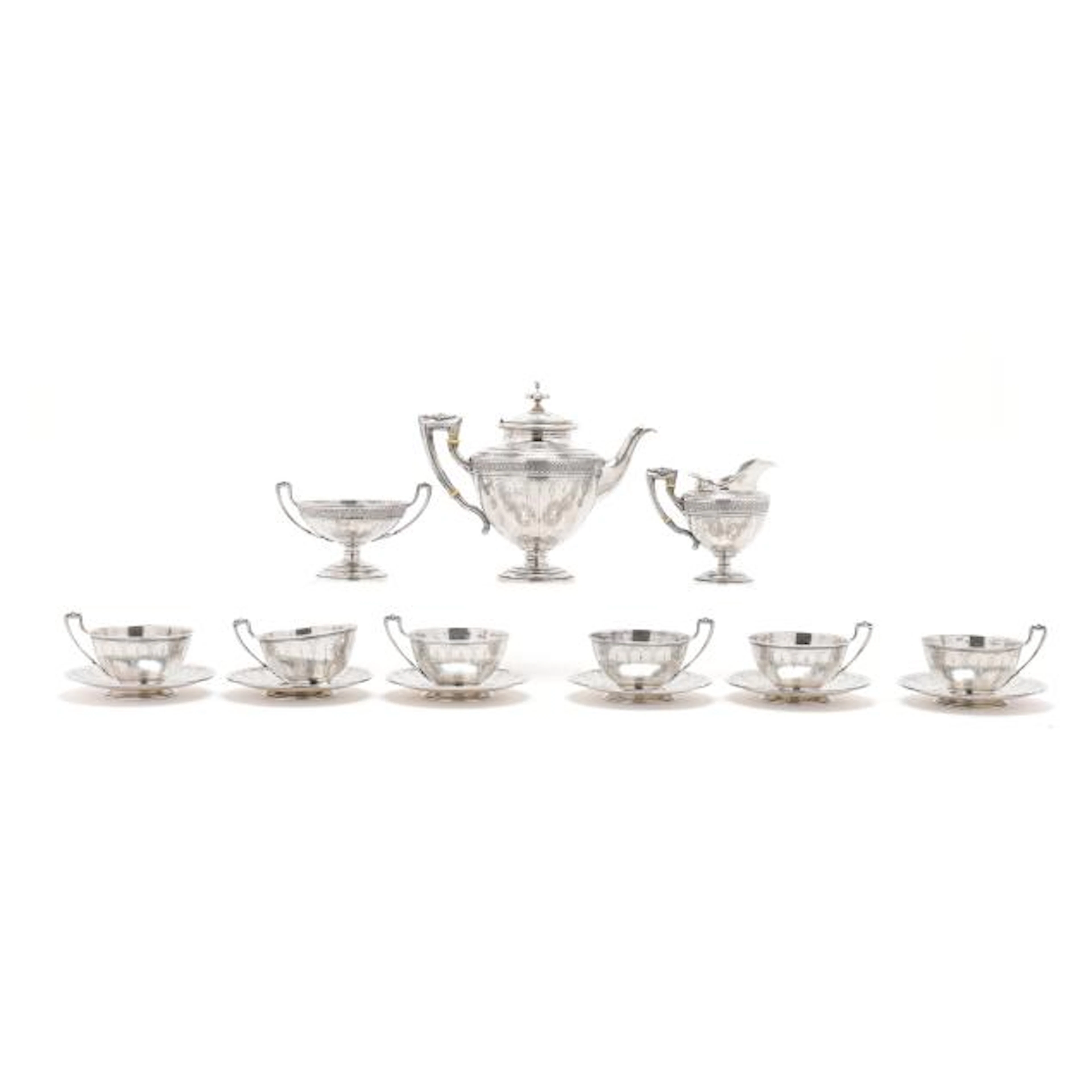 Austro-Hungarian Silver Tea Service, Mark of Vincenz Czokally