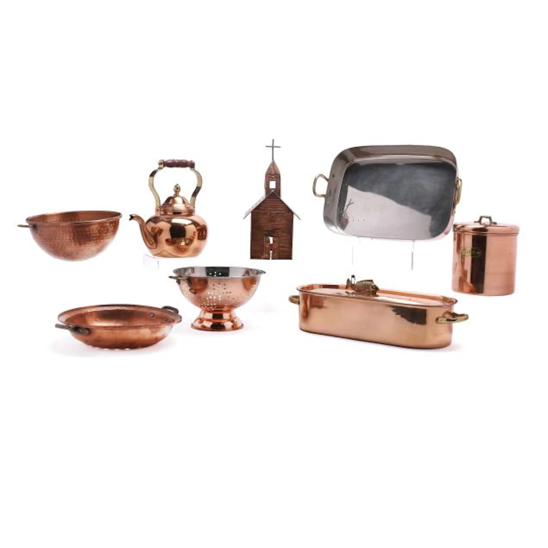 Collection of Copper Cookware and Accessories