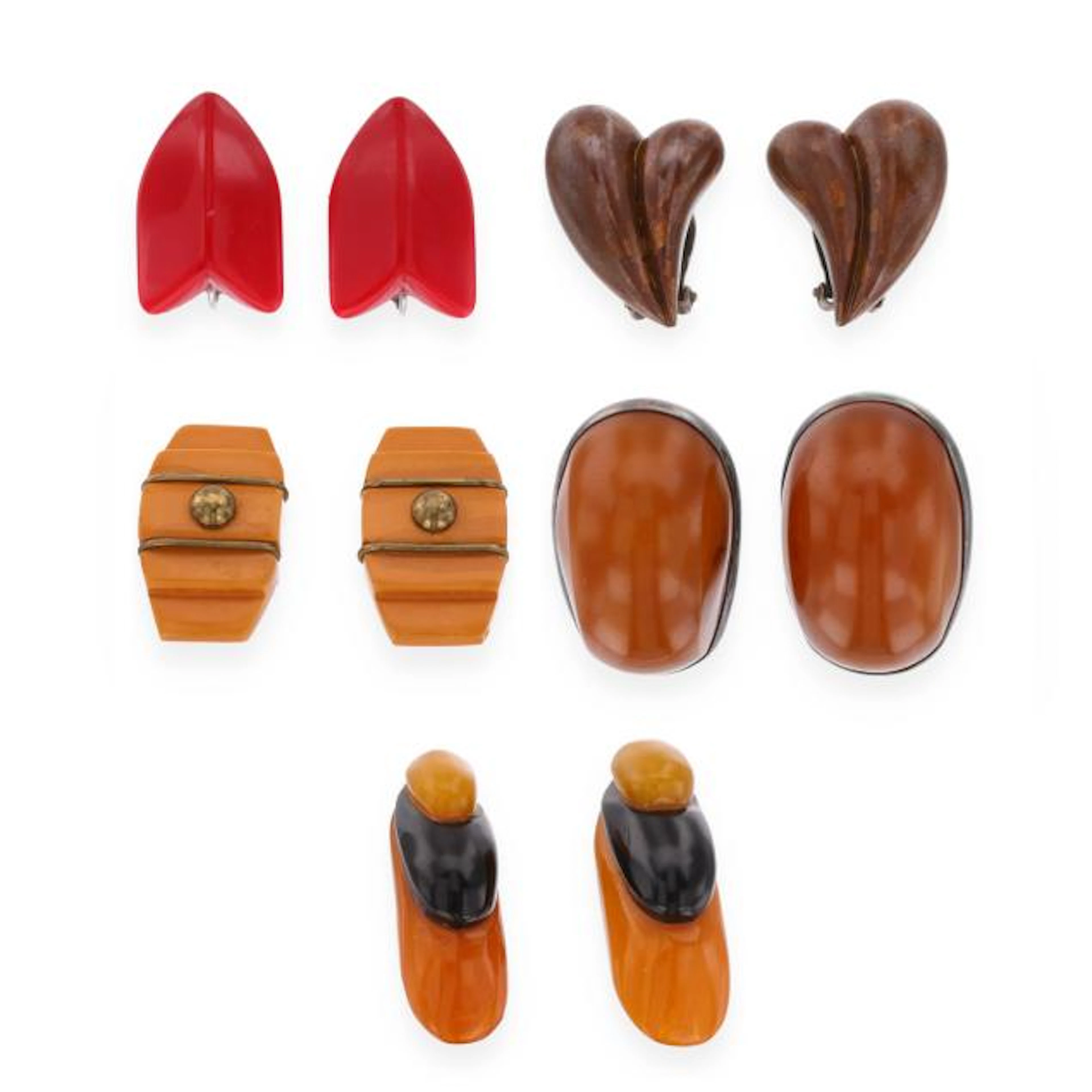 Five Pairs of Vintage Earrings