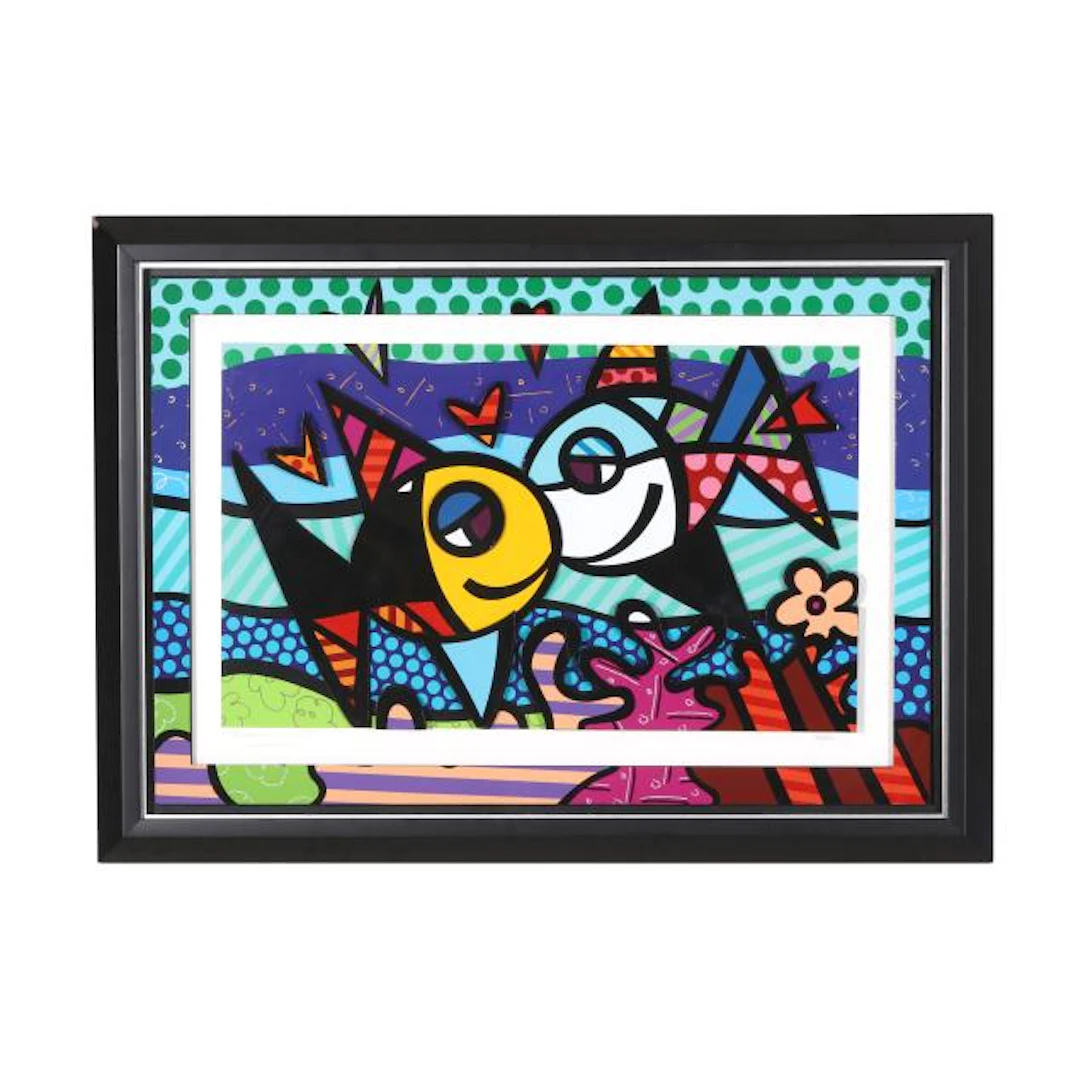 Romero Britto (Brazilian, b. 1963), Deep Night Romance