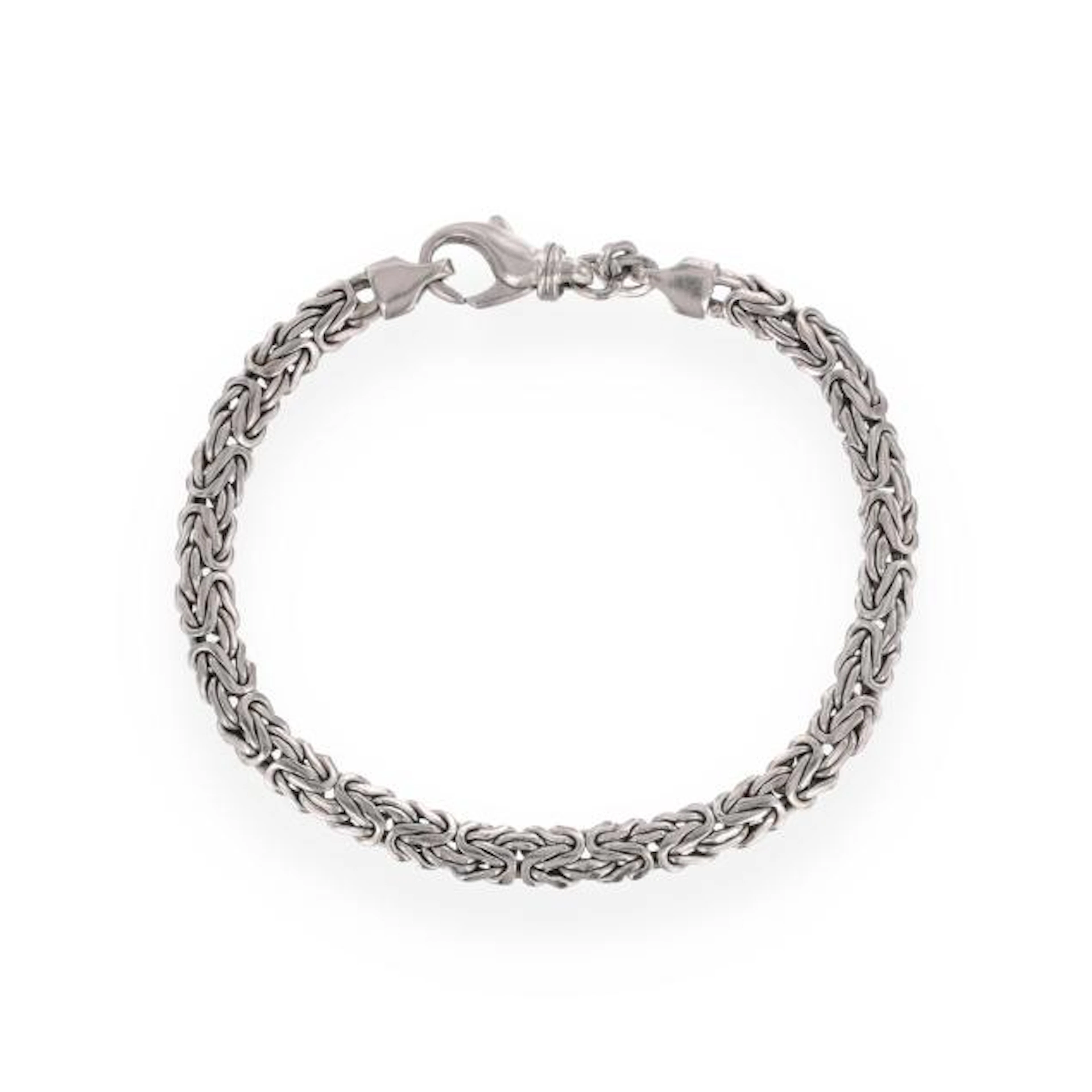 Platinum Byzantine Link Bracelet, Italy
