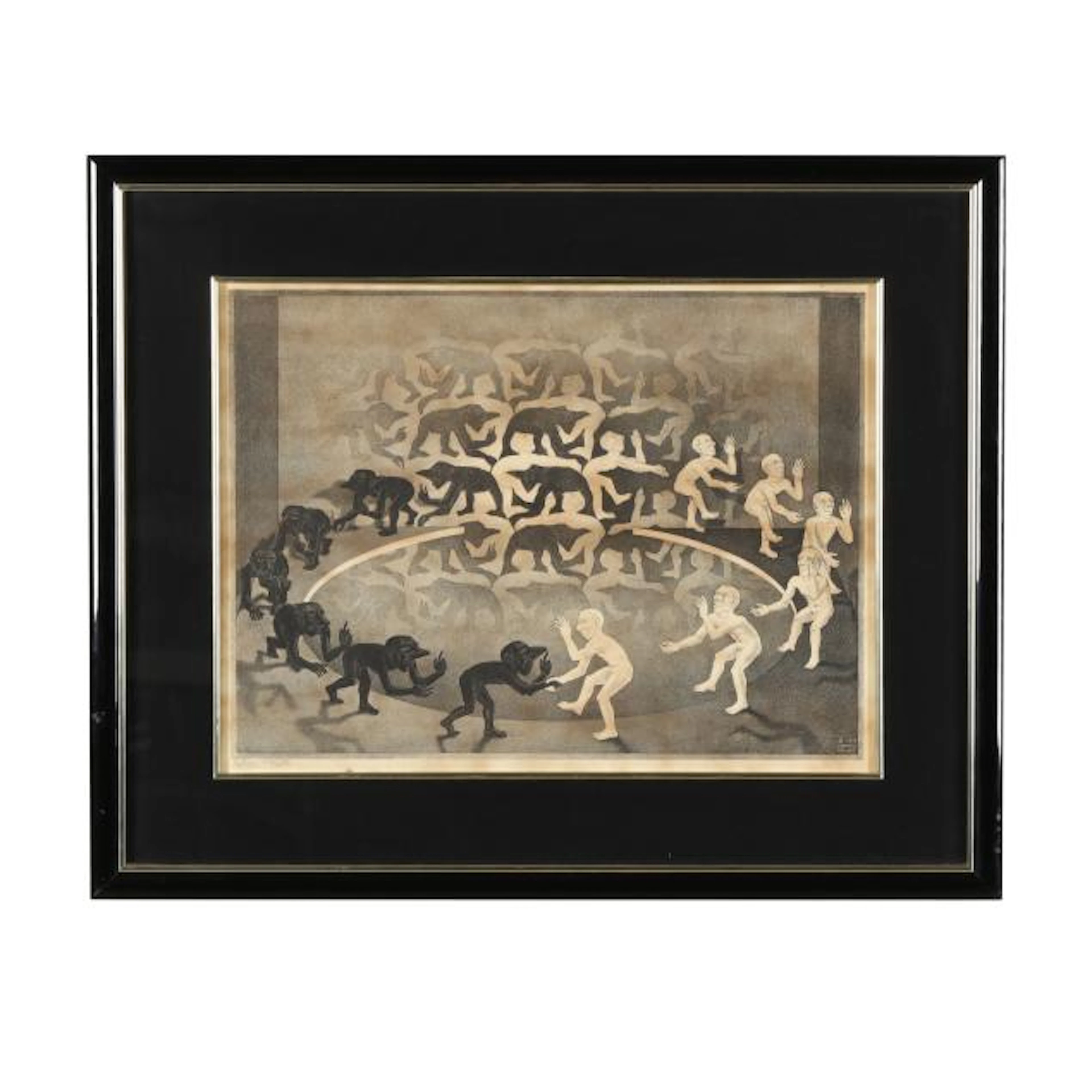 M. C. Escher (Dutch, 1898-1972), Encounter (Ontmoeting) (Bool 331)