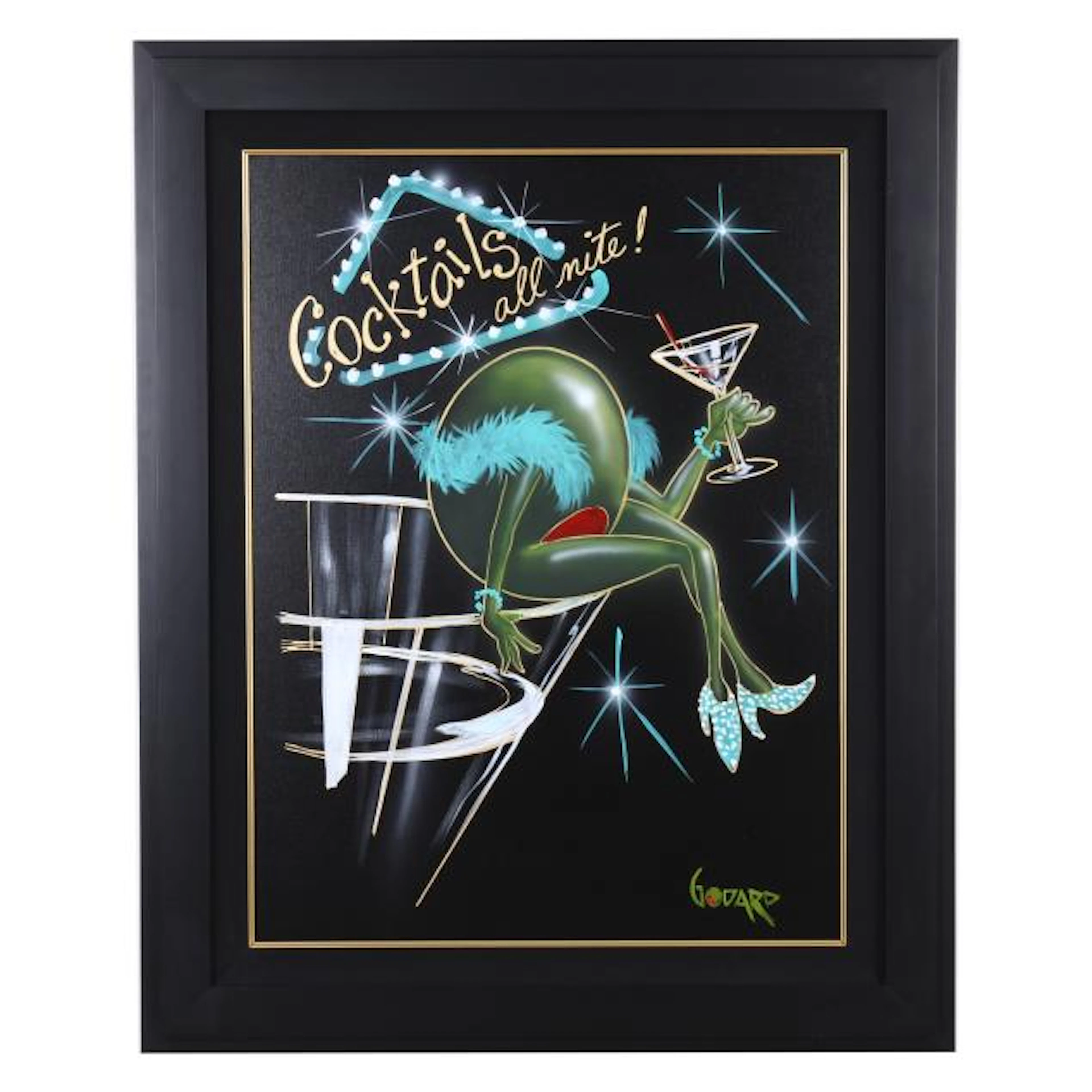 Michael Godard (American, b. 1963), Gold Series - Cocktails All Nite