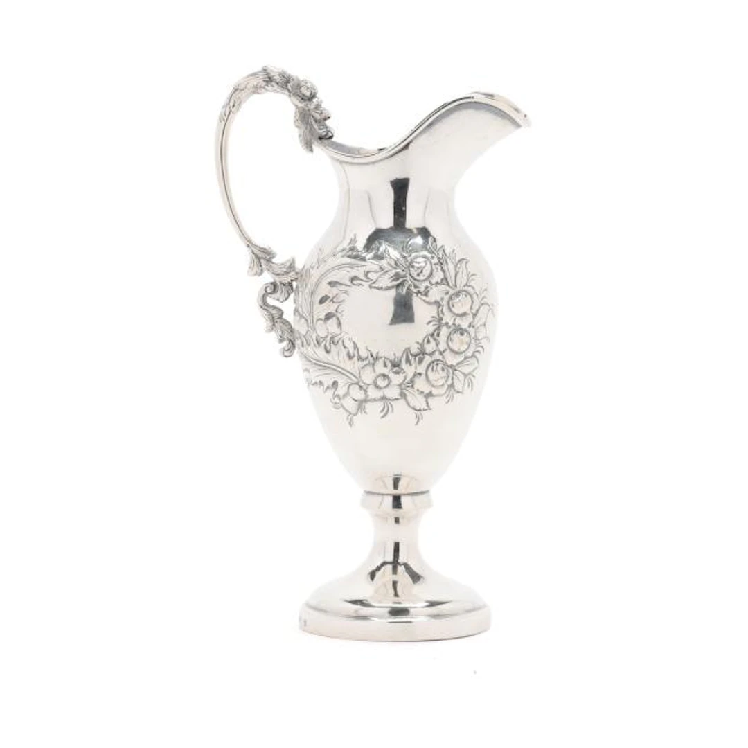 Small Baltimore Coin Silver Wine Ewer, Mark of A. E. Warner