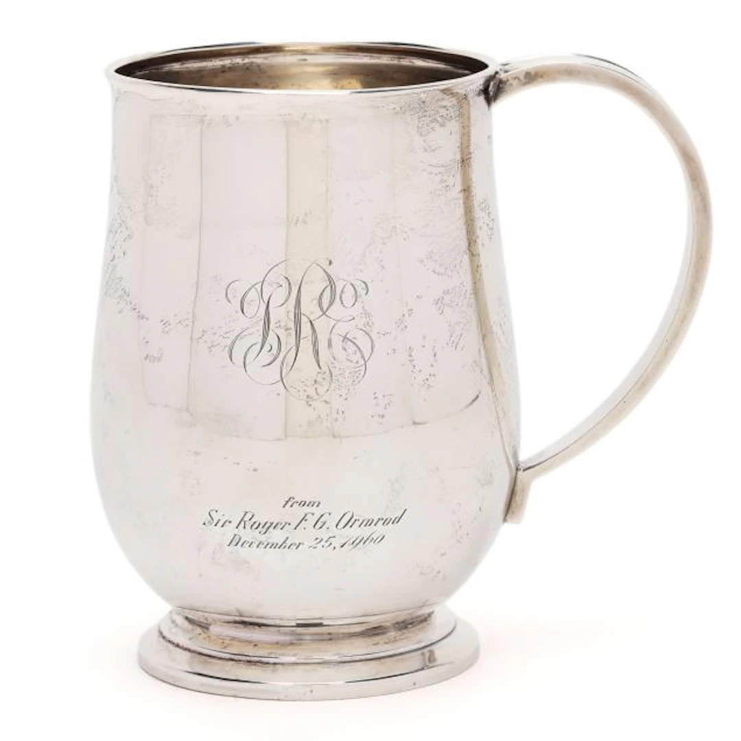 George V Silver Mug, Mark of Mappin & Webb