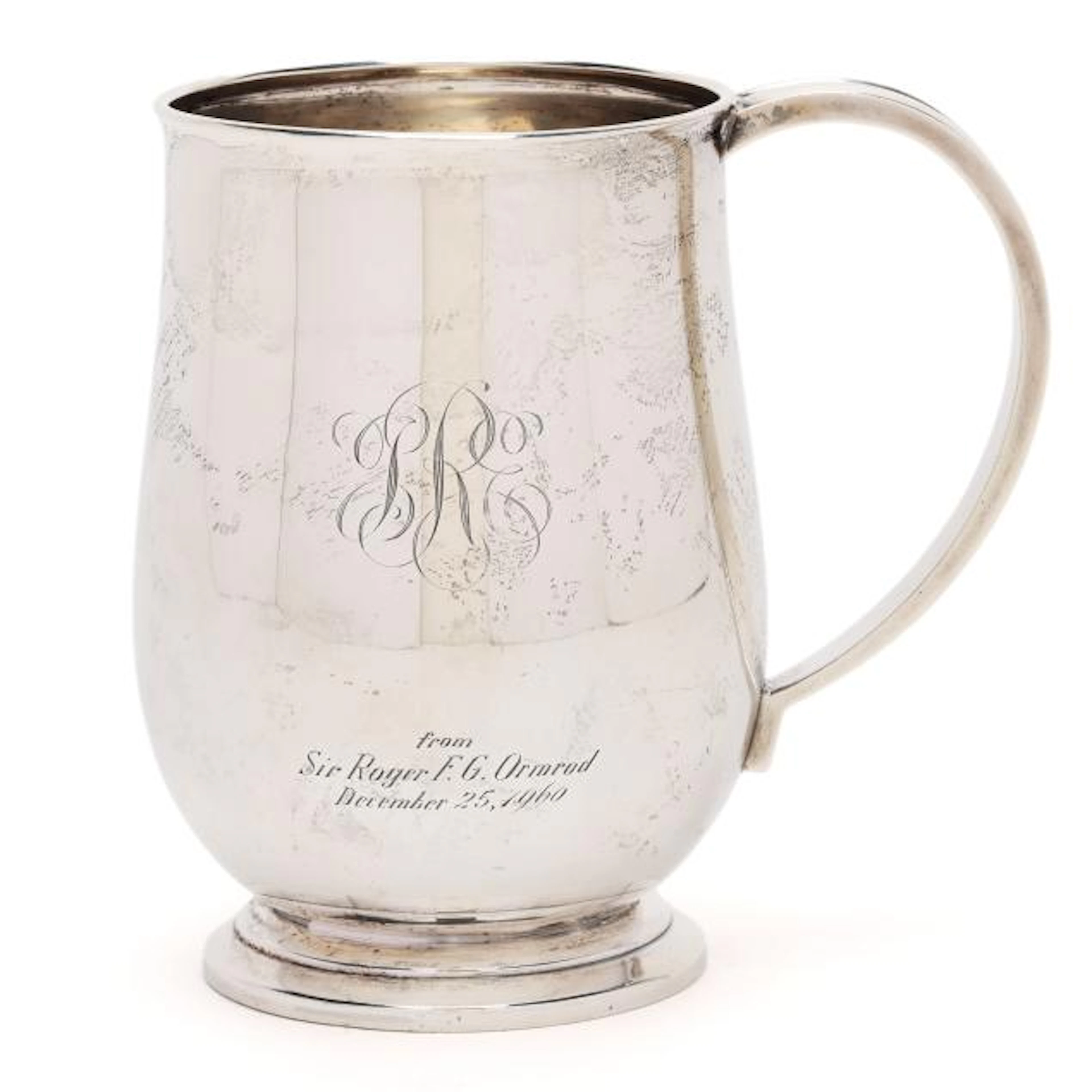 George V Silver Mug, Mark of Mappin & Webb