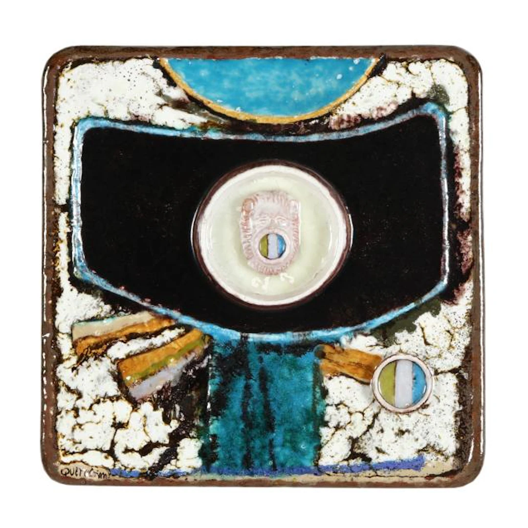 Querubim Lapa (Portuguese, 1925-2016), Untitled, Ceramic Plaque