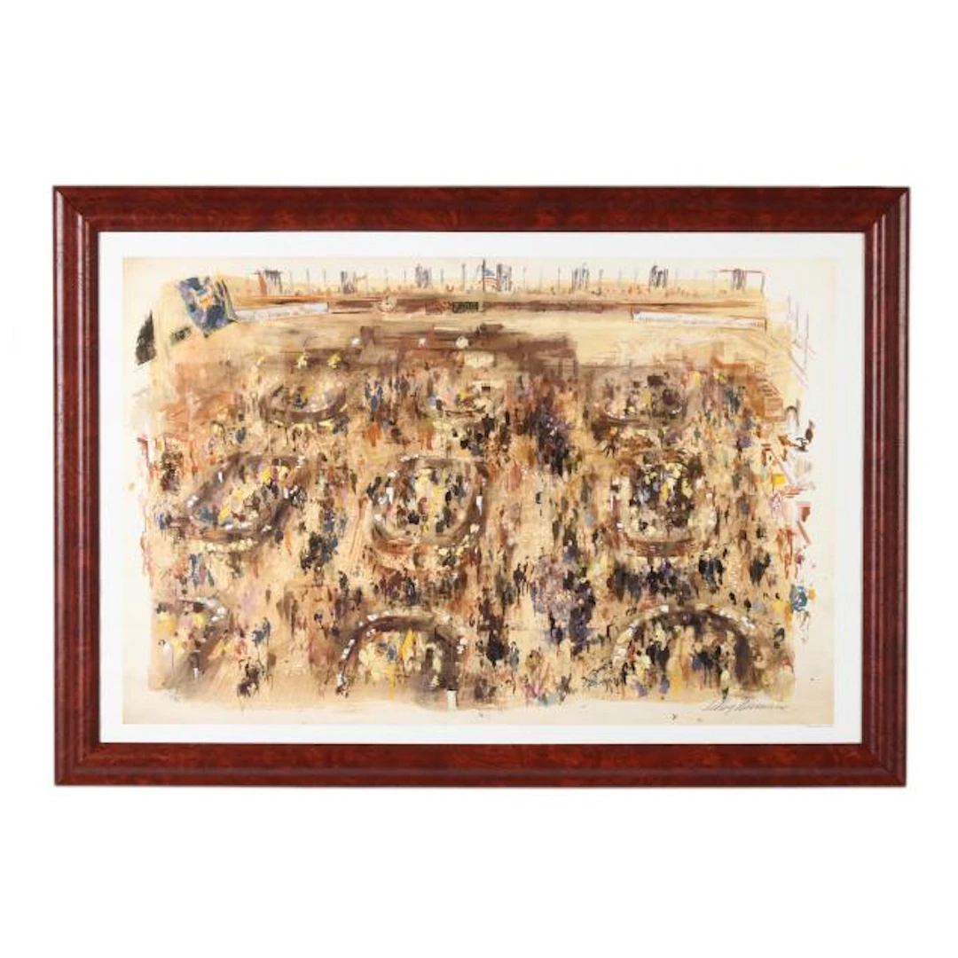 after LeRoy Neiman (American, 1921-2012), New York Stock Exchange Print