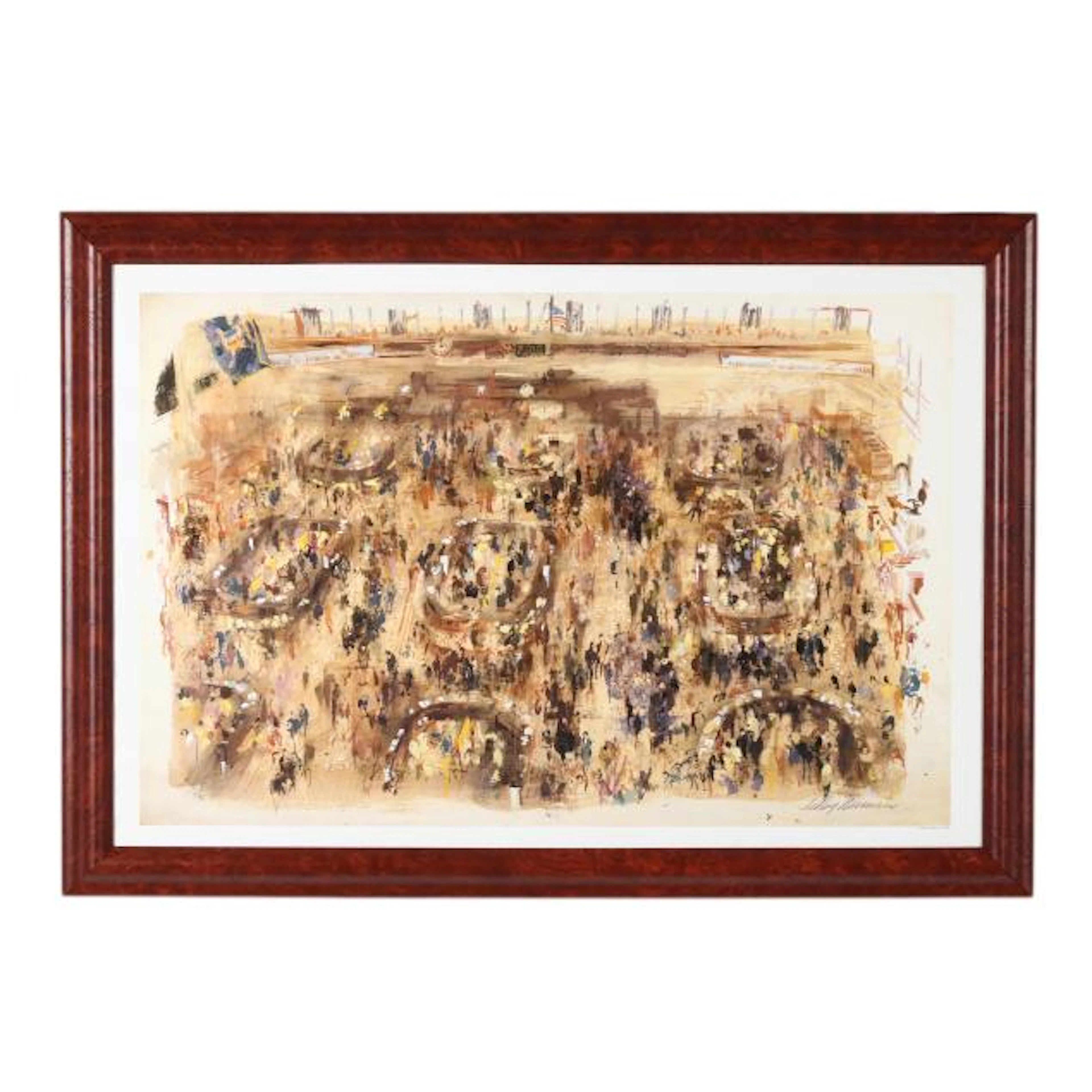after LeRoy Neiman (American, 1921-2012), New York Stock Exchange Print