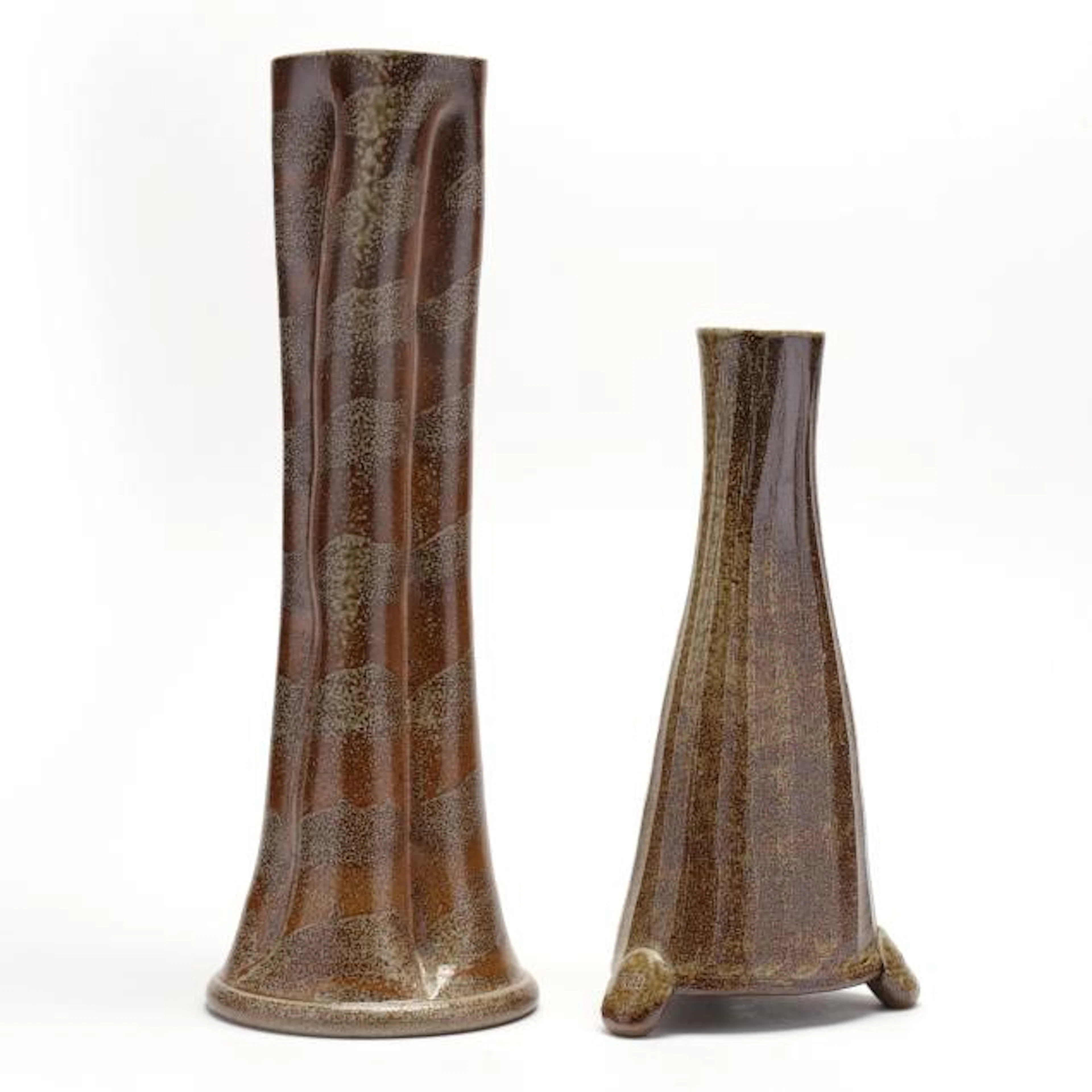 Mark Hewitt (NC, b. 1955), Two Tall Vases