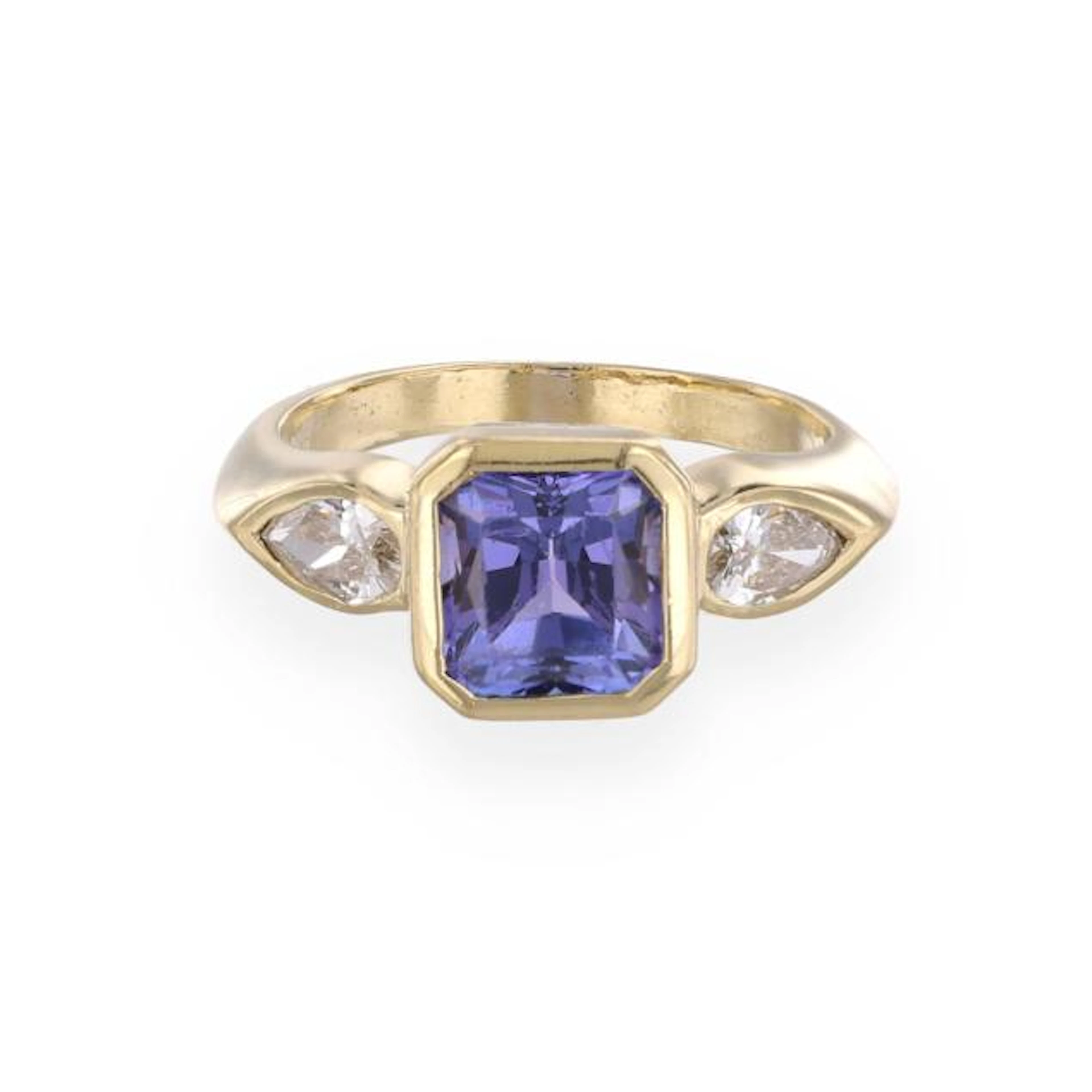 Gold, Tanzanite, and Diamond Ring