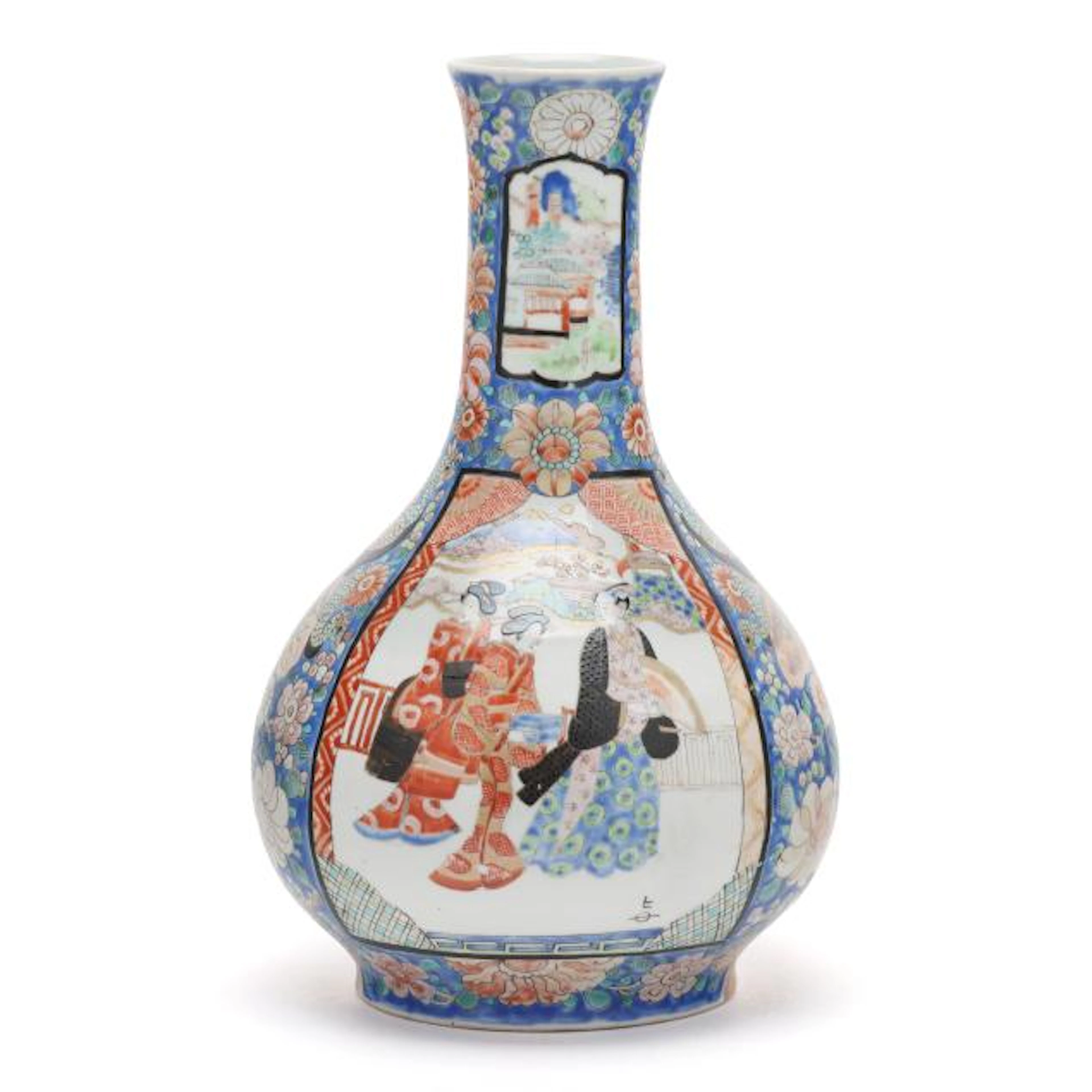 A Lovely Japanese Porcelain Imari Vase
