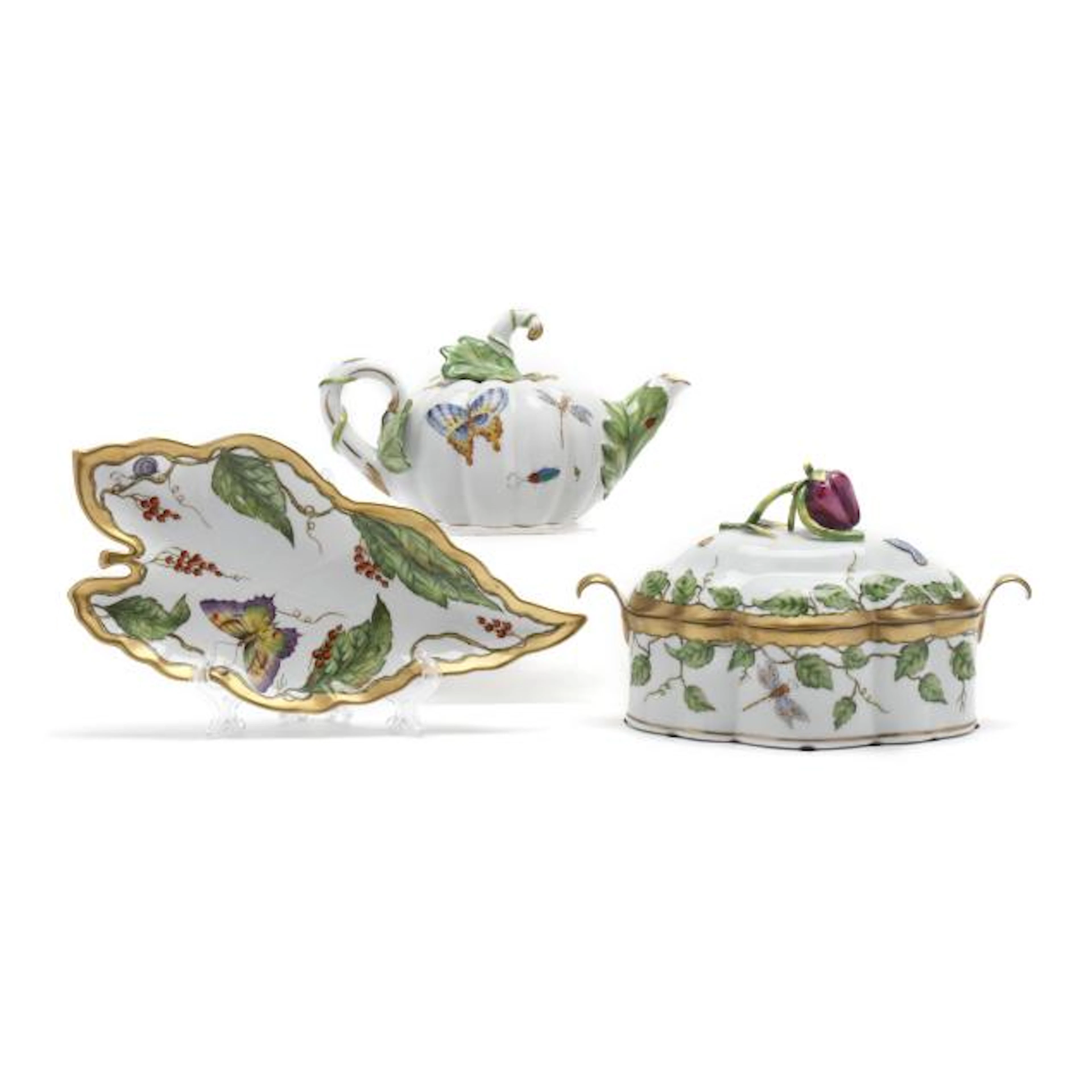 Three Anna Weatherly Serving Pieces