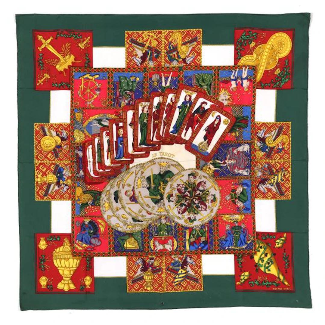 Silk Le Tarot Scarf, Hermès
