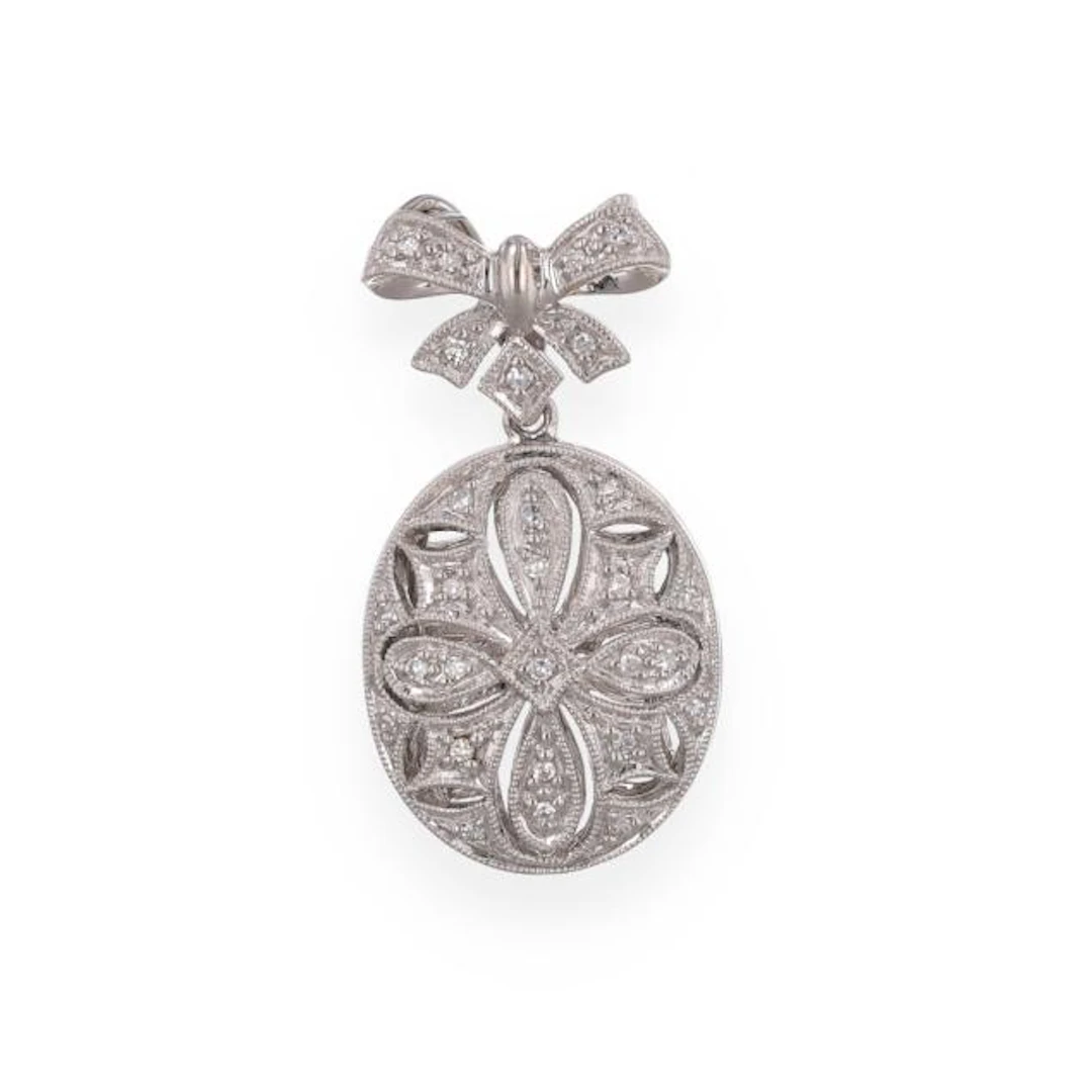 White Gold and Diamond Pendant
