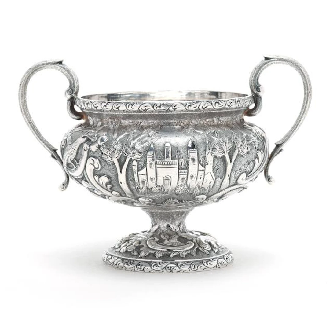 The Loring Andrews Co. Castle Sterling Silver Sugar Bowl