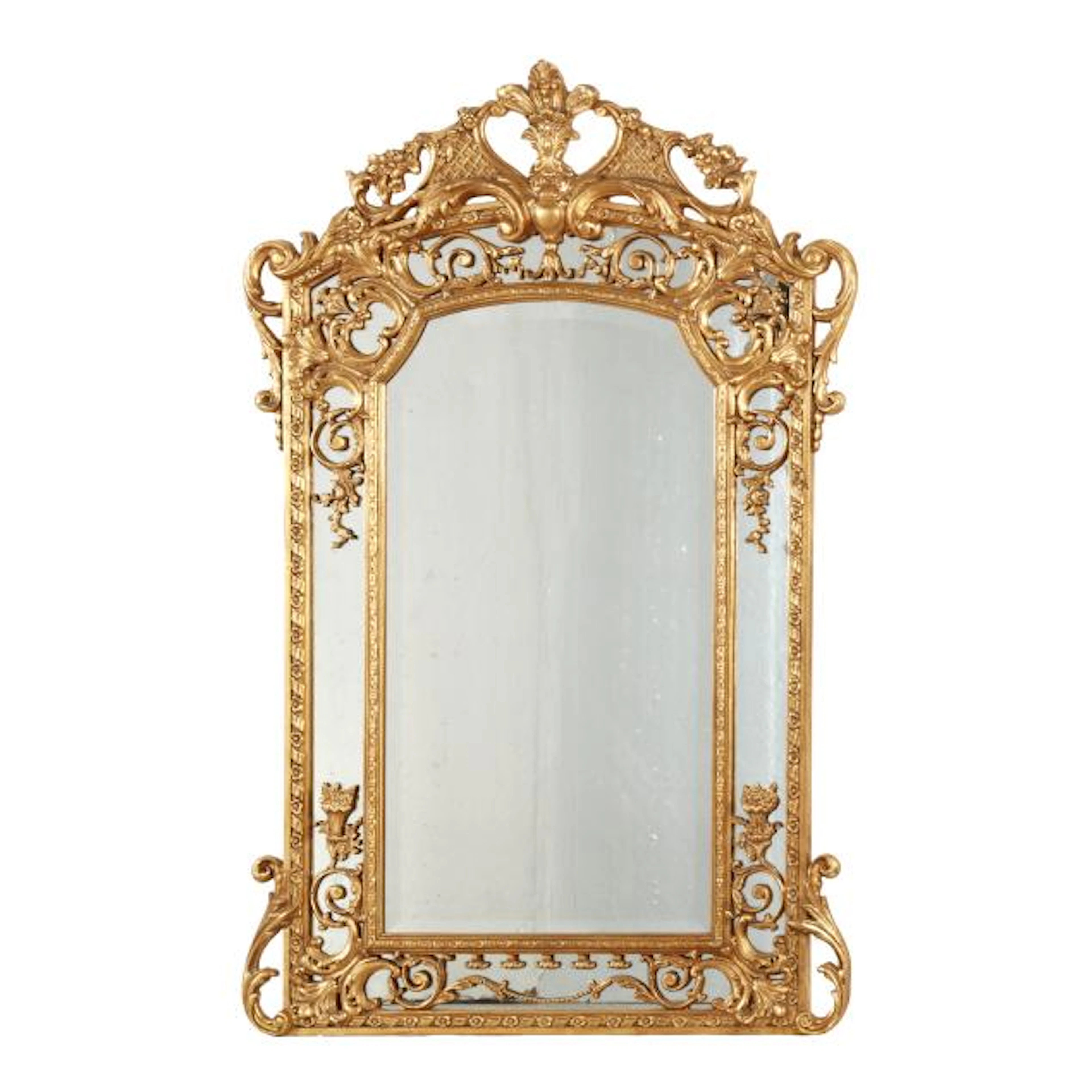Friedman Brothers, Large Neoclassical Style Gilt Wall Mirror