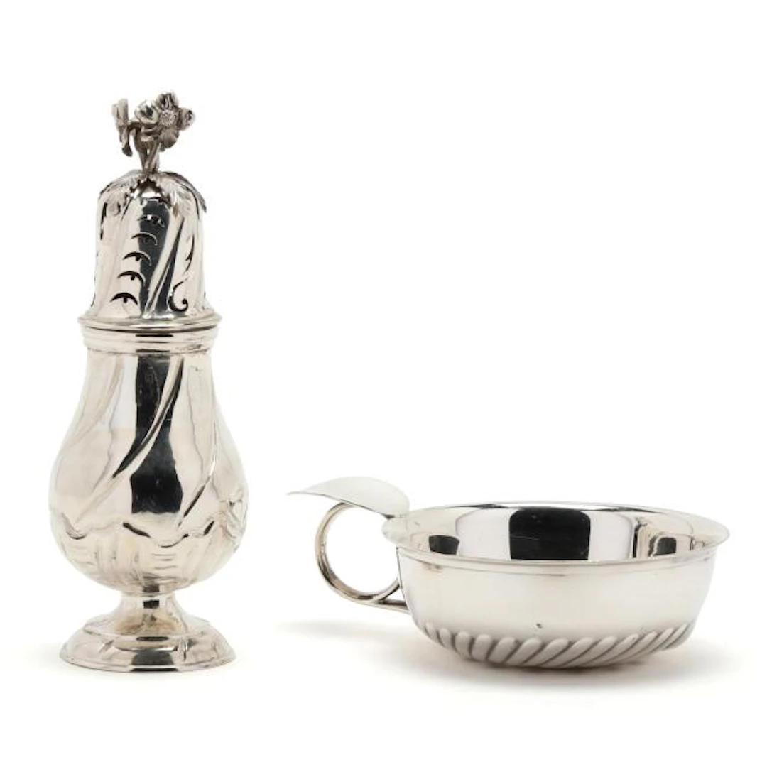 Two Continental Silver Table Accessories