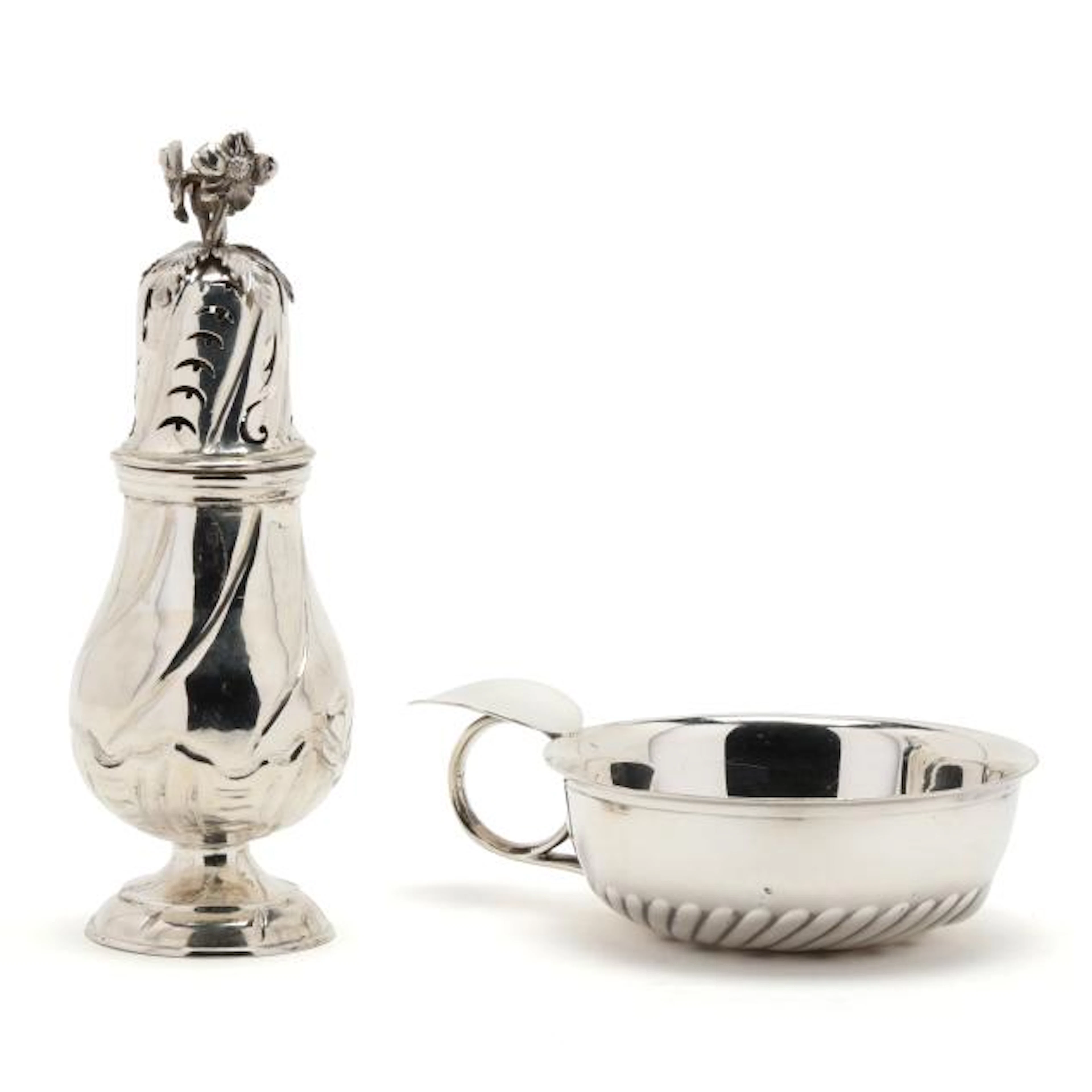 Two Continental Silver Table Accessories