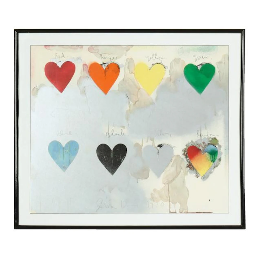 Jim Dine (American, b. 1935), Eight Hearts