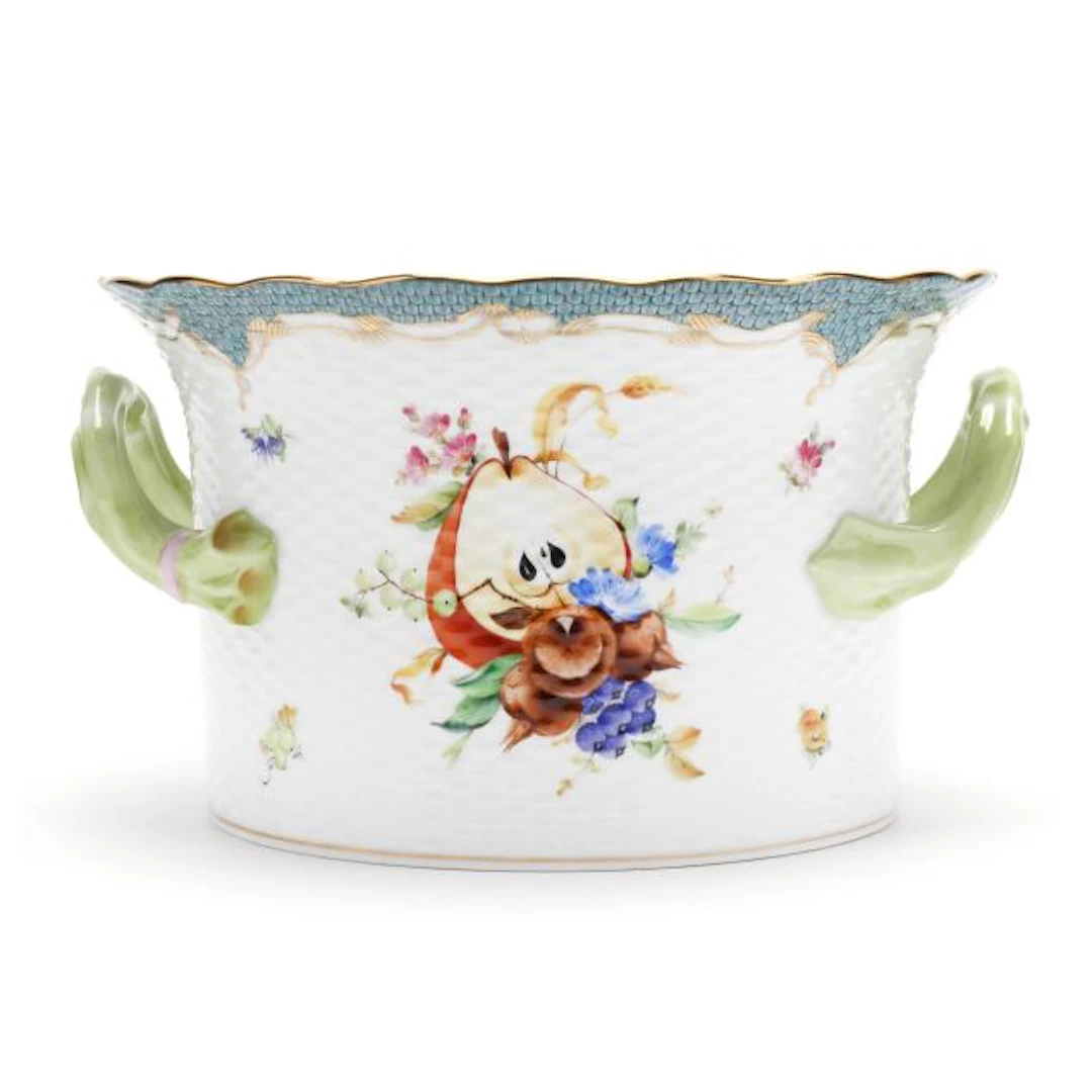 Herend Market Garden Handled Cachepot