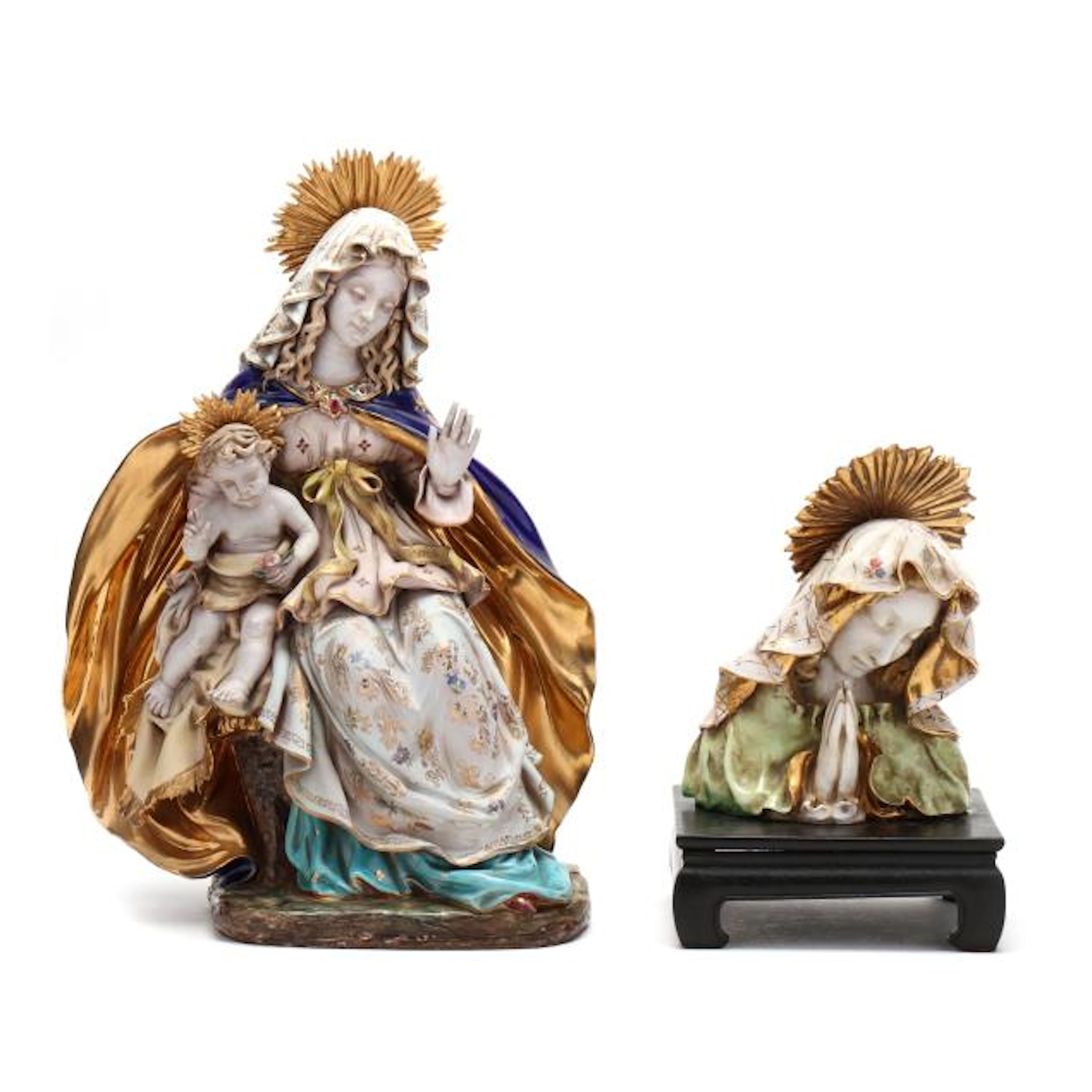 Professor Eugenio Pattarino (Italian, 1885–1971), Two Terracotta Religious