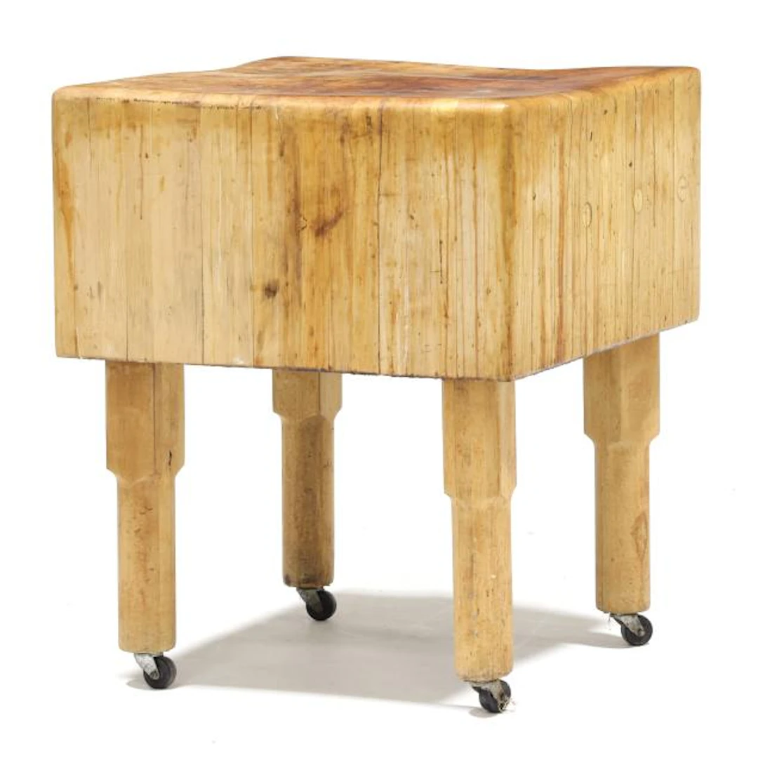 Large Vintage Maple Butcher Block Table
