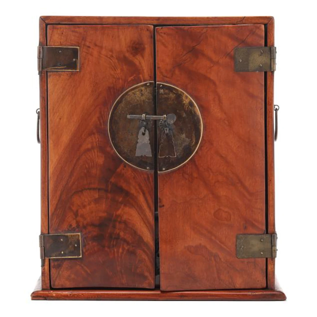A Chinese Hardwood Apothecary or Scholar's Chest Yaoxiang