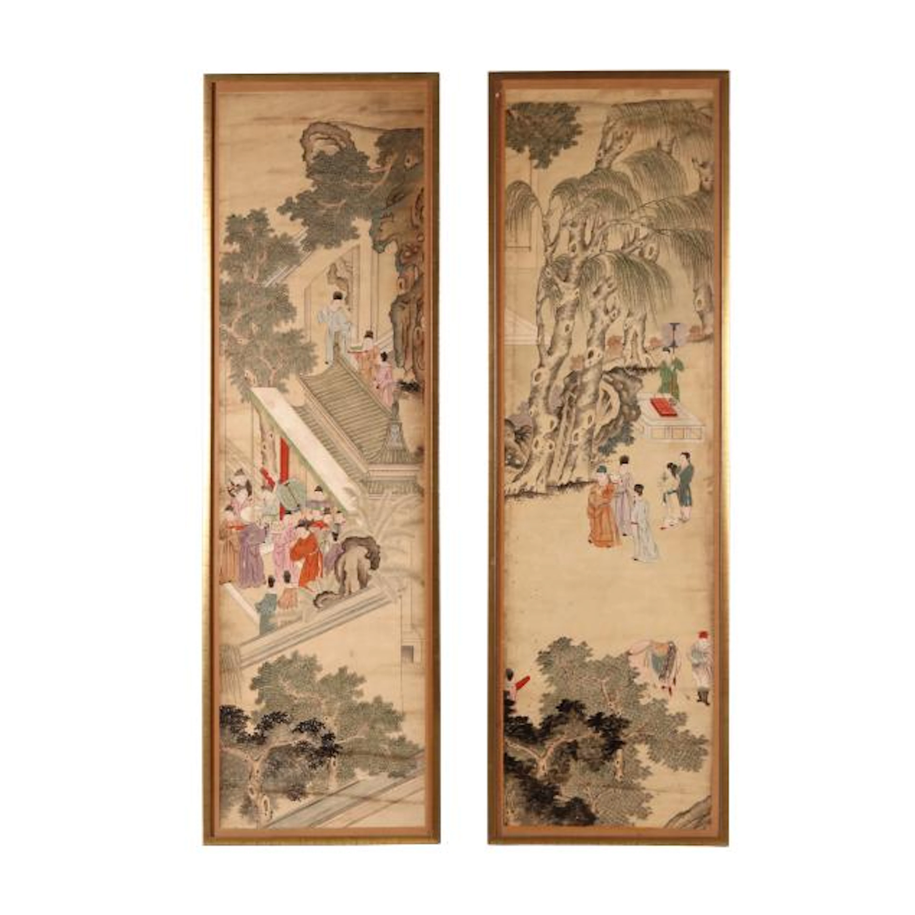 A Pair of Very Fine Chinese Watercolor Paintings