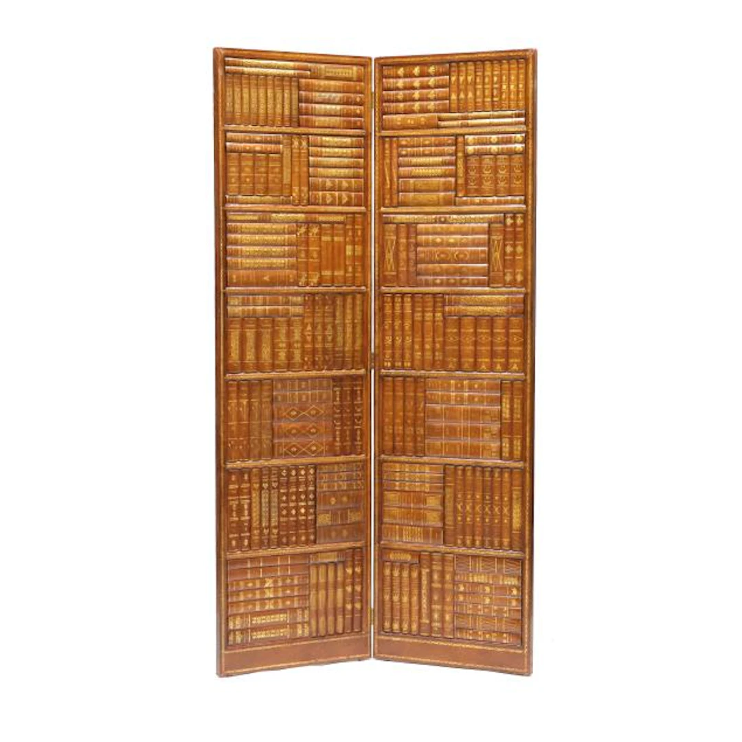 Maitland Smith, Large Leather Folding Screen