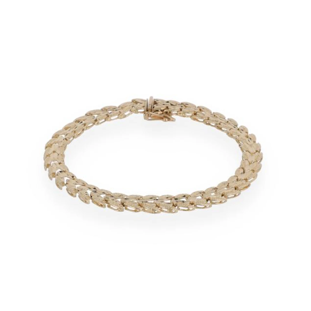 Gold Fancy Link Bracelet