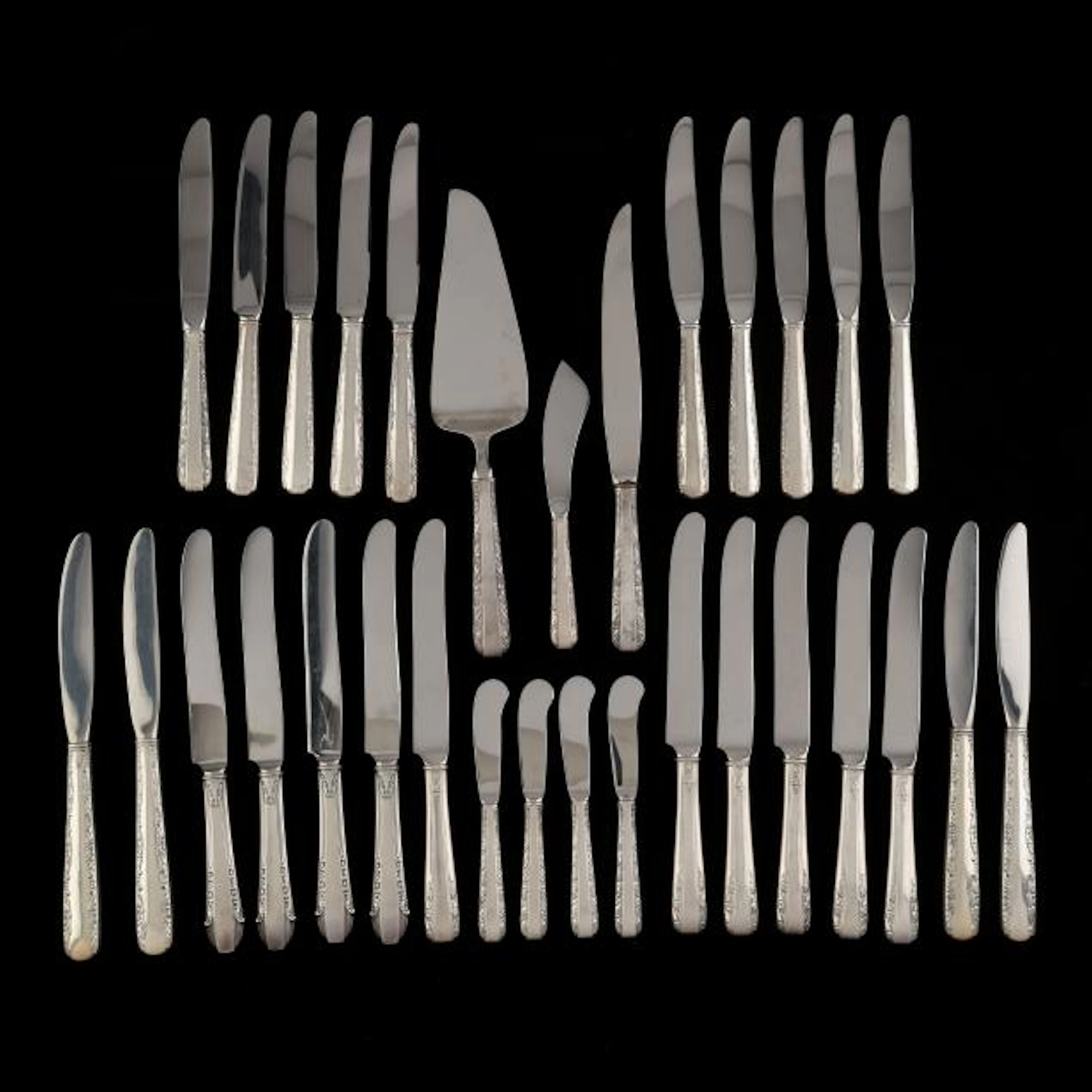 Collection of (30) Vintage American Sterling Silver Knives