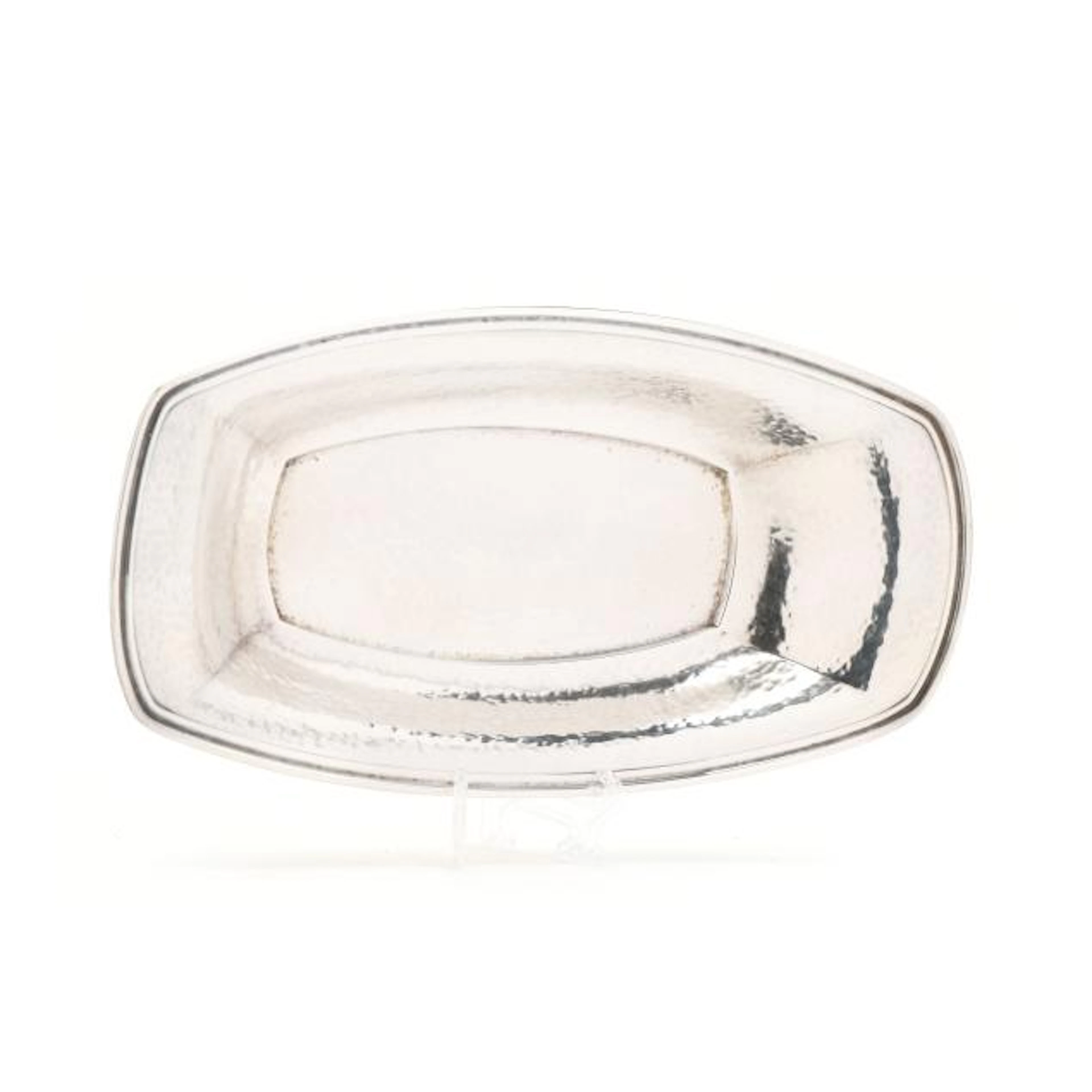 International Sterling Silver Hand Hammered Bread Dish