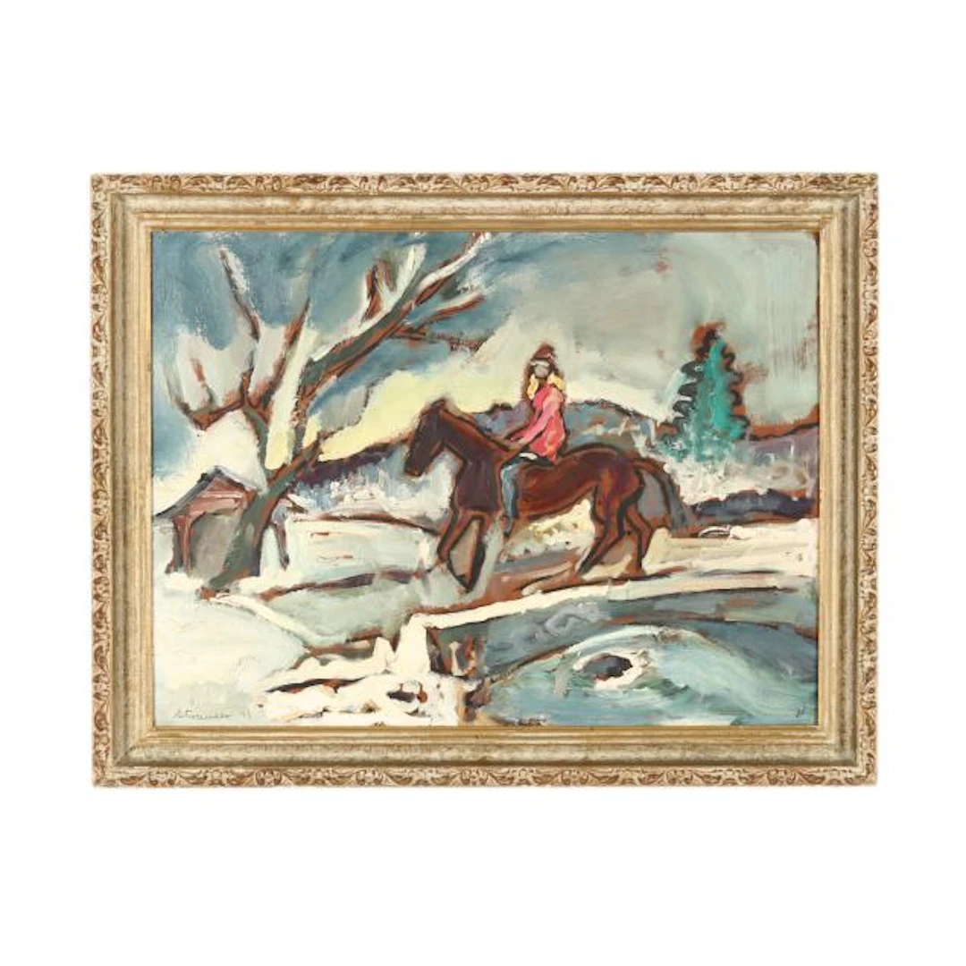 Sterling Strauser (American, 1907-1995), Horse & Rider