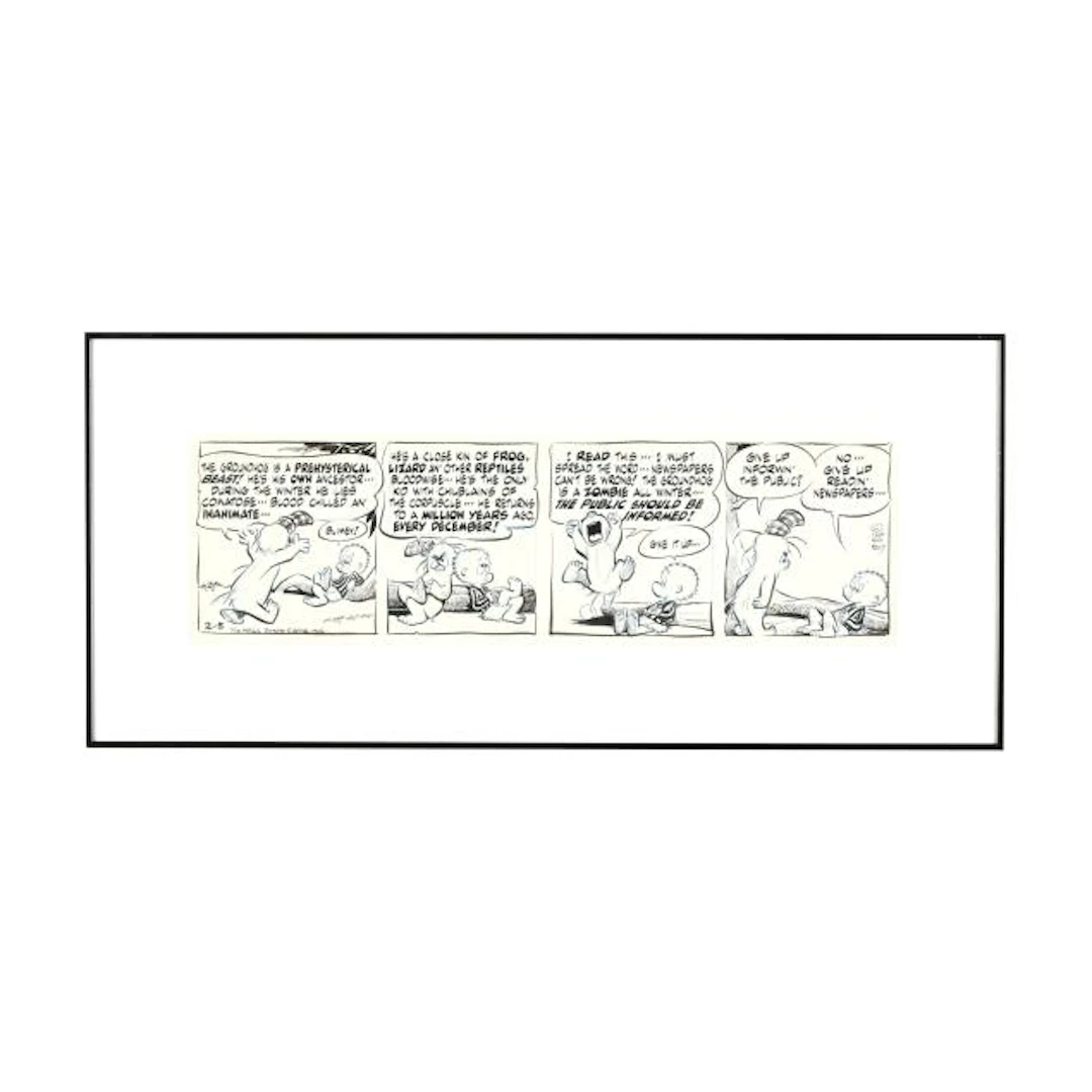 Walt Kelly (American, 1913-1973), Pogo Original Comic Strip, February 5,1964