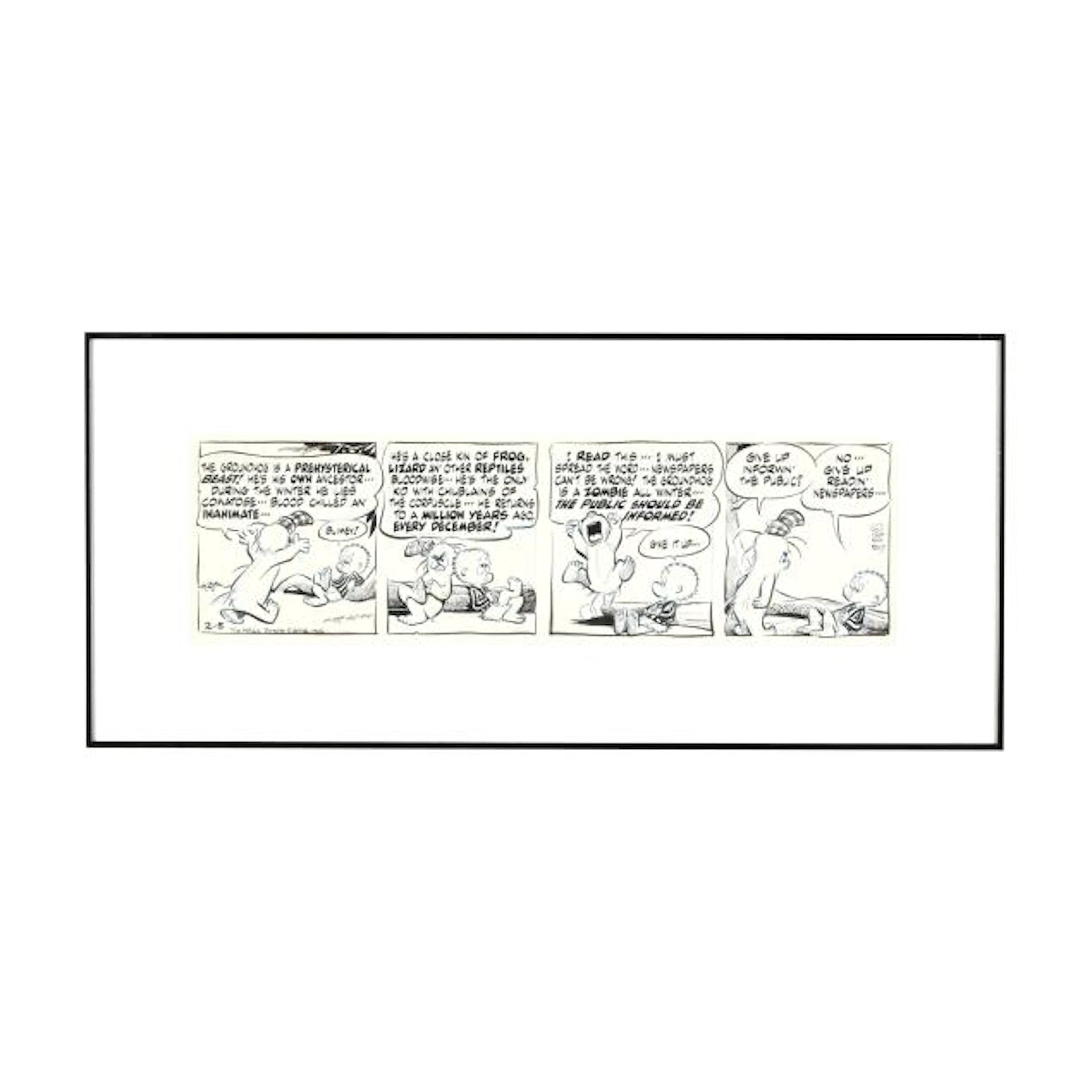Walt Kelly (American, 1913-1973), Pogo Original Comic Strip, February 5,1964
