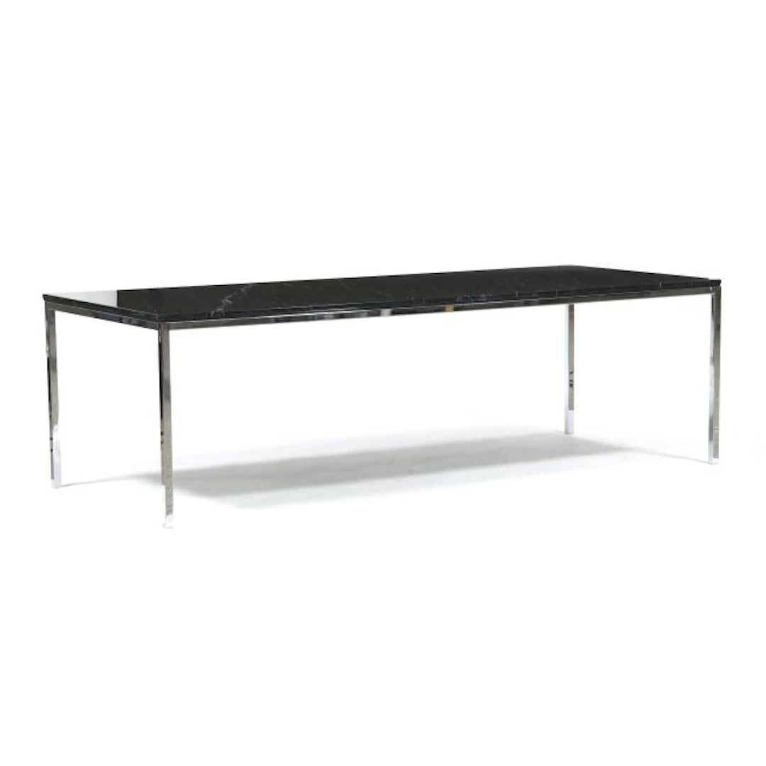 Florence Knoll (American, 1917-2019), Large Marble Top Dining Table