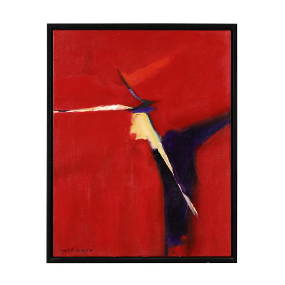 Charlotte Beckner (American, 1941-2005), Untitled (Red Abstract)
