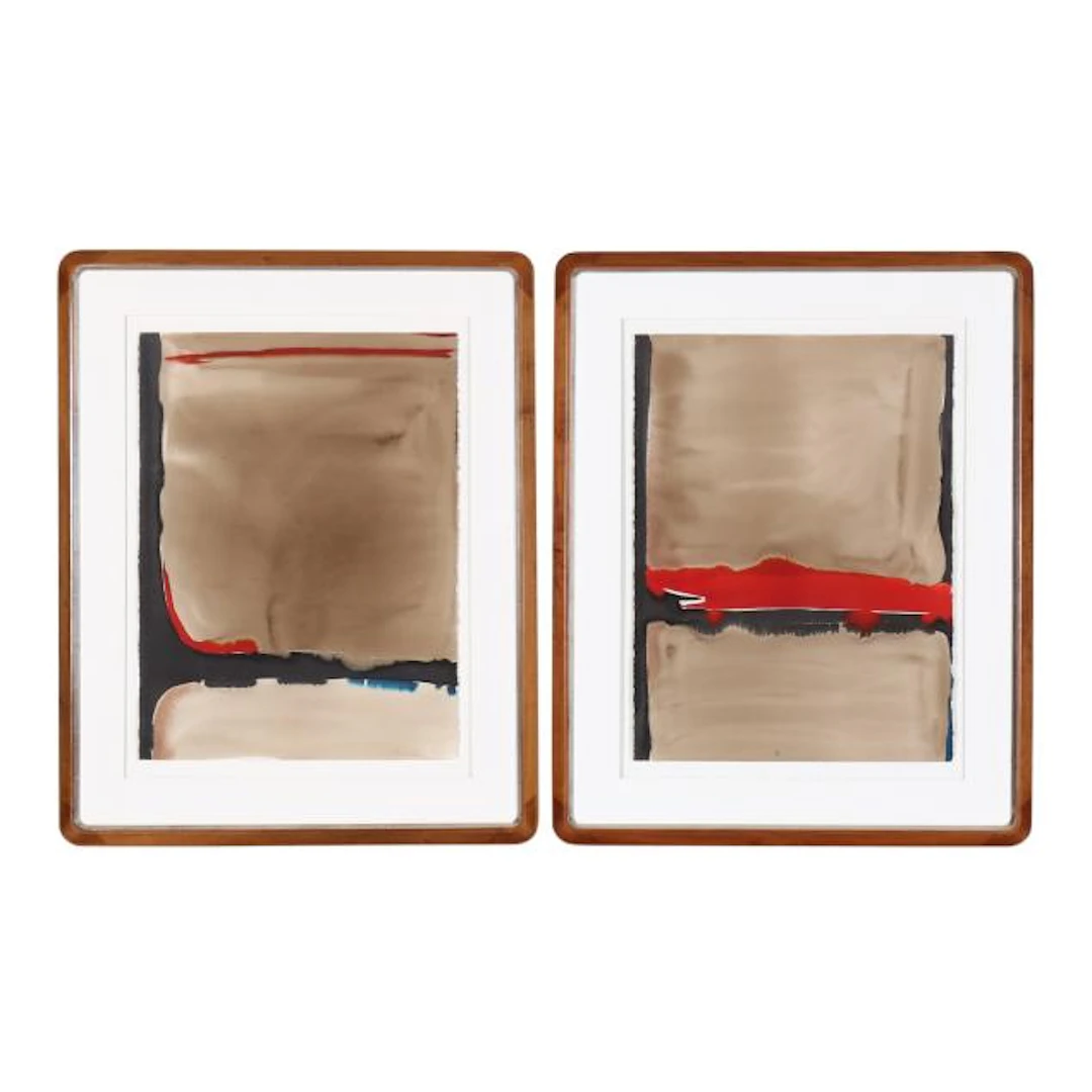 Nancy Tuttle May (NC), Untitled Diptych (two works)